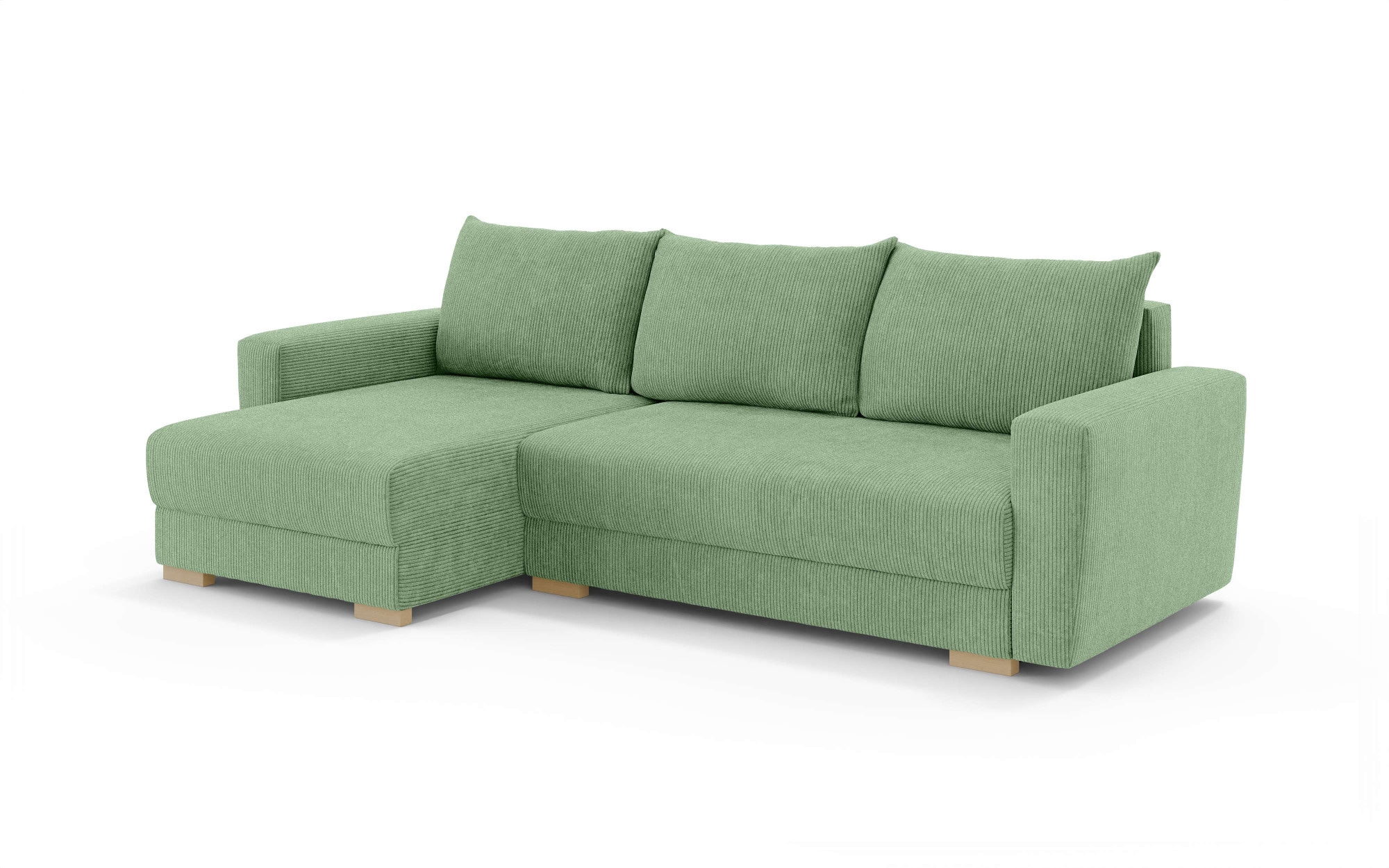 INOSIGN Ecksofa »MAGHERA universell Schlafsofa mit Bettkasten, Maße B/T/H: 255/142/84cm«, L-Form mit Recamiere rechts oder links montierbar, hoher Sitzkomfort