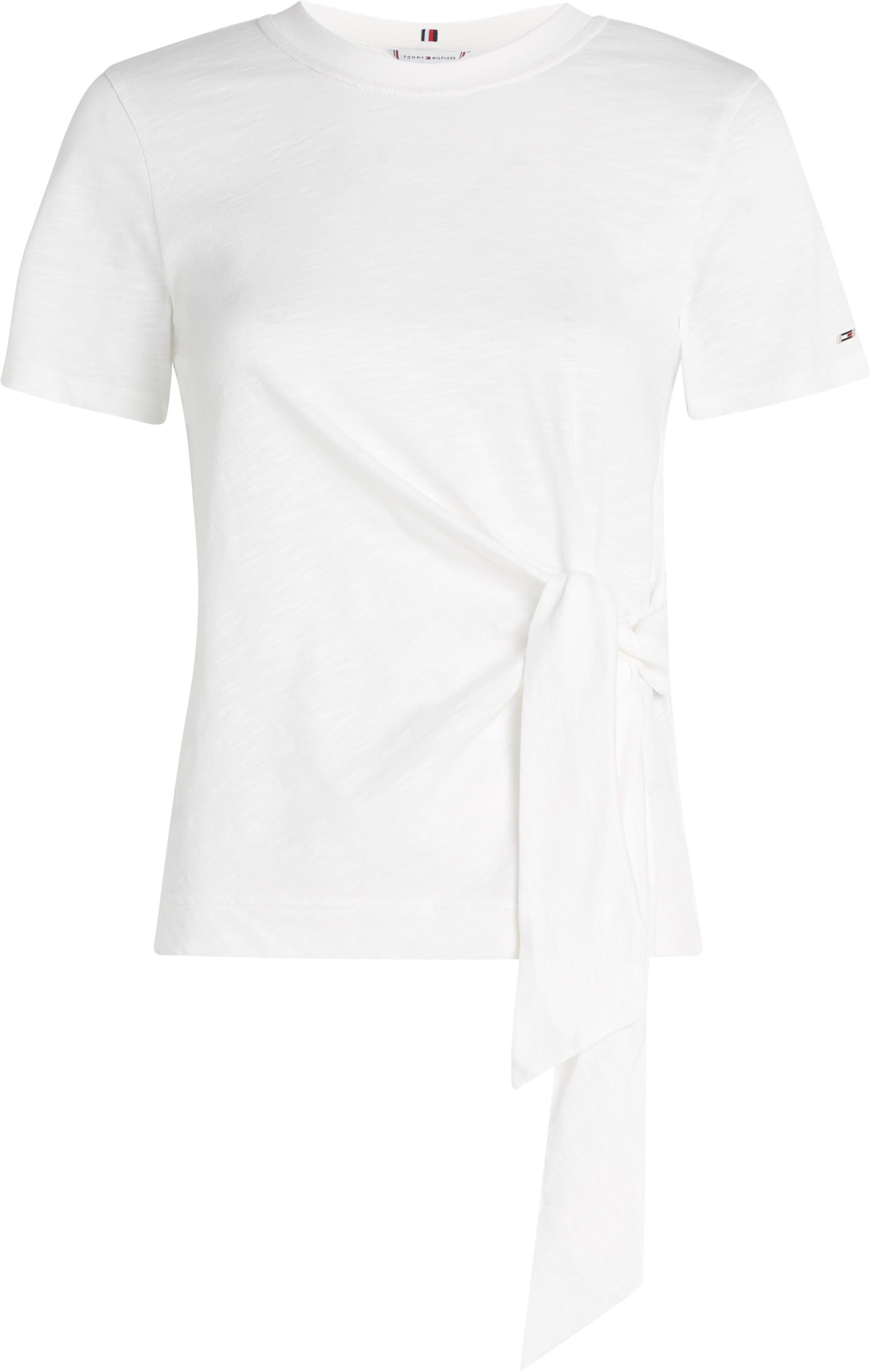 Tommy Hilfiger T-Shirt »KNOT BOAT-NK SS TEE«, in asymmetrischer Form