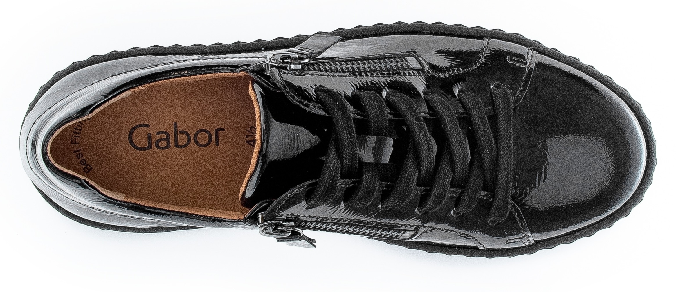 Gabor Plateausneaker, Freizeitschuh, Halbschuh, Schnürschuh mit Best Fitting-Ausstattung