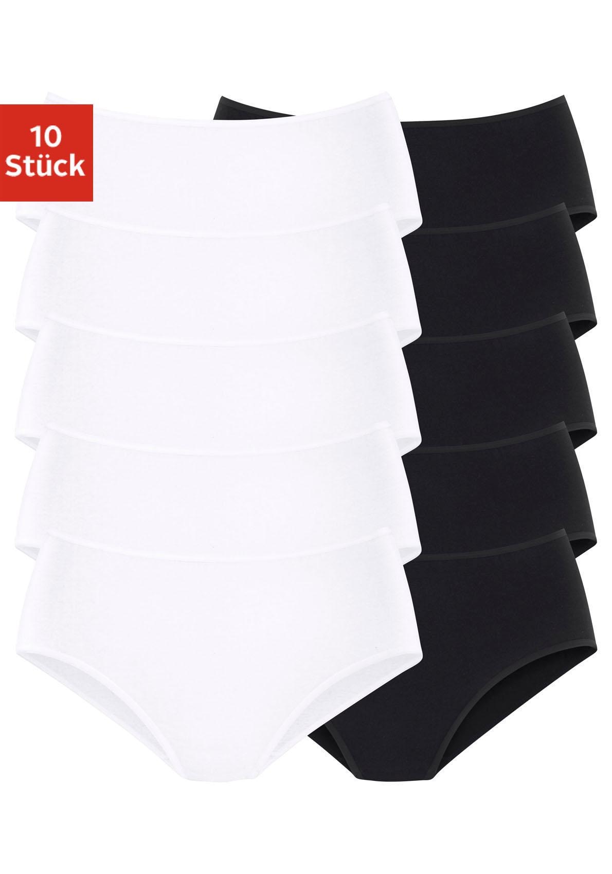 petite fleur by Lascana Hüftslip 10er-Pack, aus elastischer Baumwolle