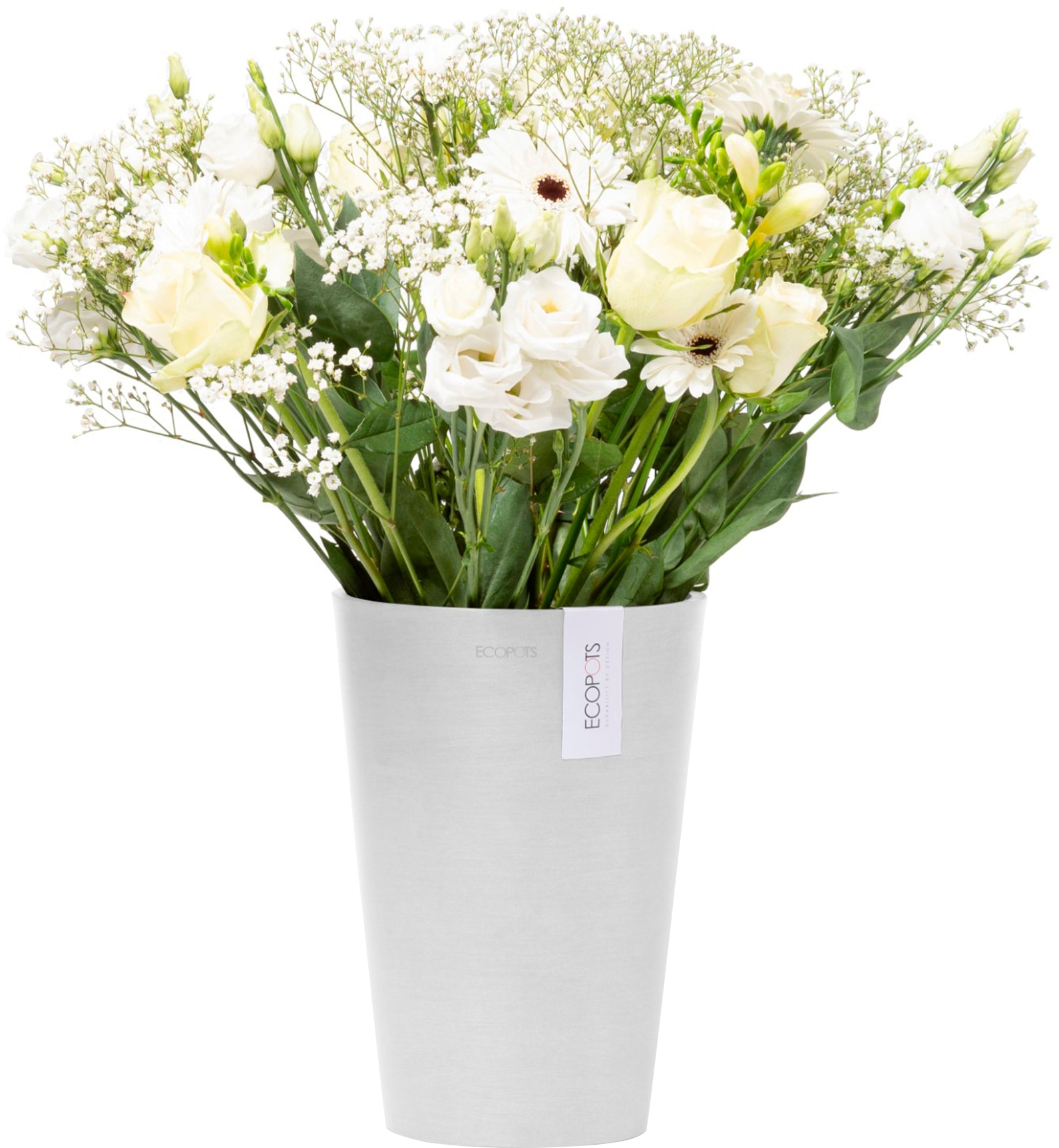 ECOPOTS Blumentopf »Pisa 14 Weiß«, für den Innenbereich