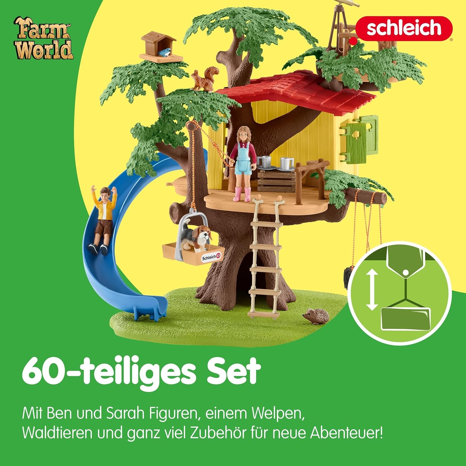 Schleich® Spielwelt »FARM WORLD, abenteuer Baumhaus (42408)« Made in Europe