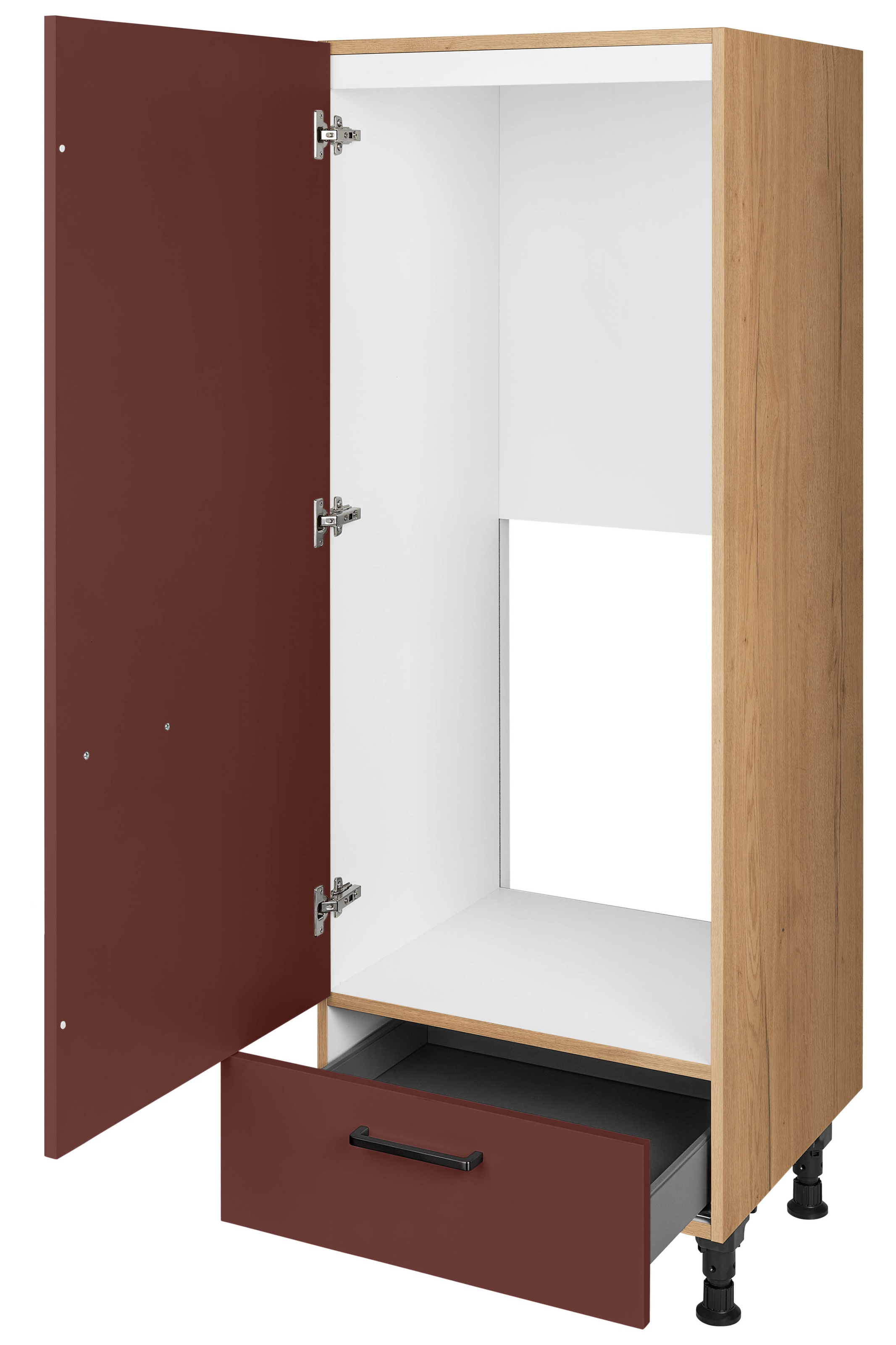 nobilia® Kühlumbauschrank »"Easytouch", Ausrichtung wählbar, mit Schubkasten,«, vormontiert, Breite/Höhe: 60/167,8 cm