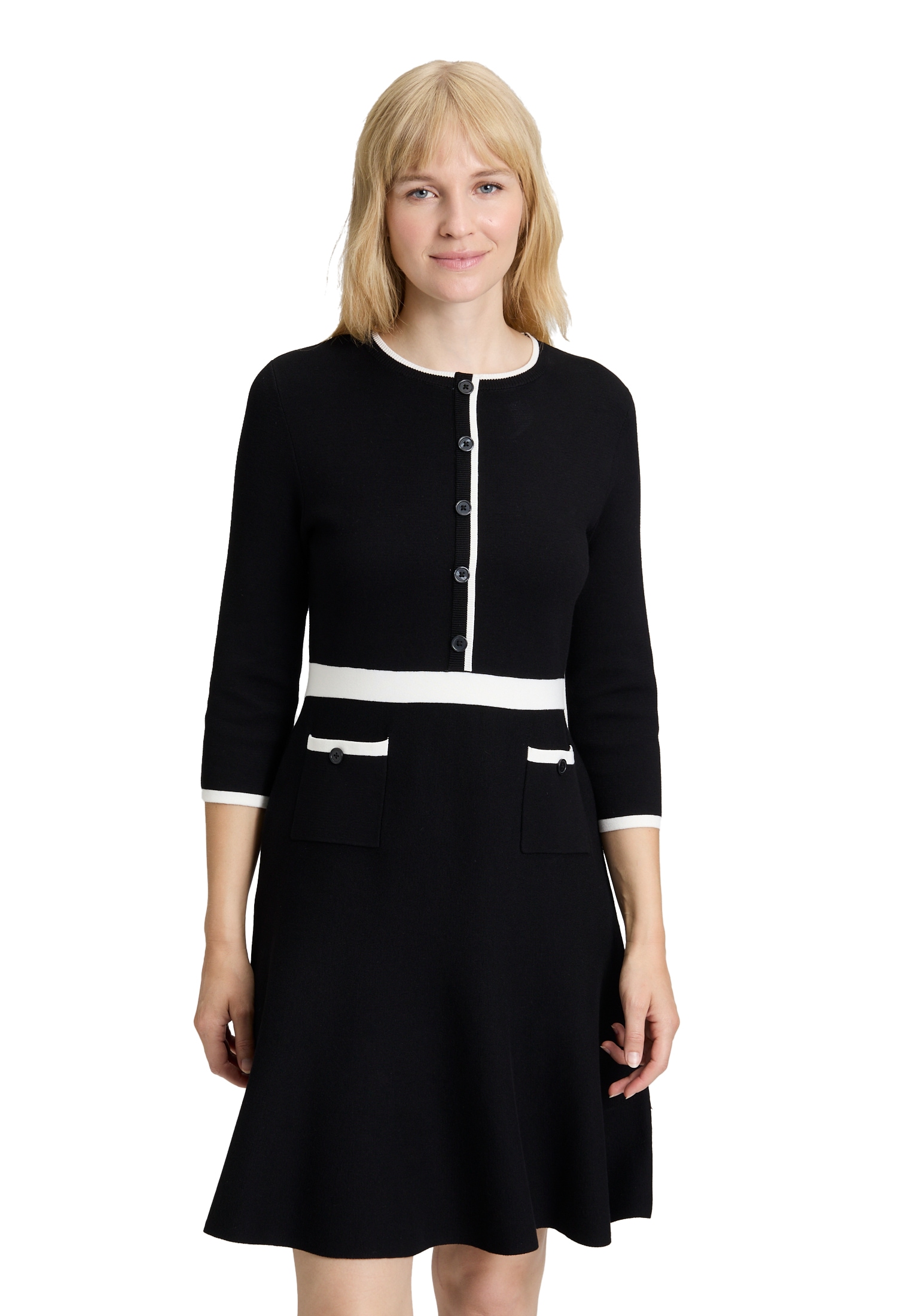 Vera Mont Strickkleid "Vera Mont Damen Strickkleid mit Rundhalsausschnitt" günstig online kaufen