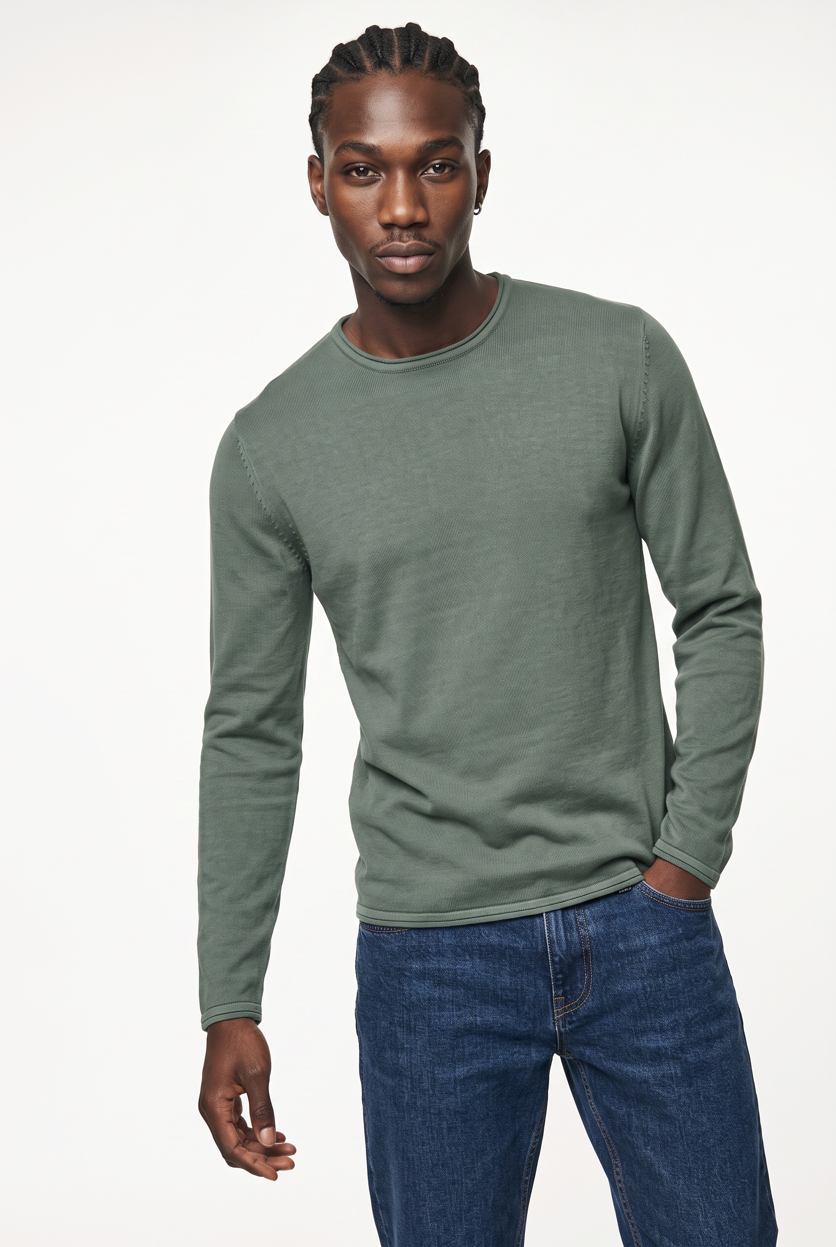 ONLY & SONS Rundhalspullover »ONSGASTON REG 12 WASH CREW KNIT CS OTL«