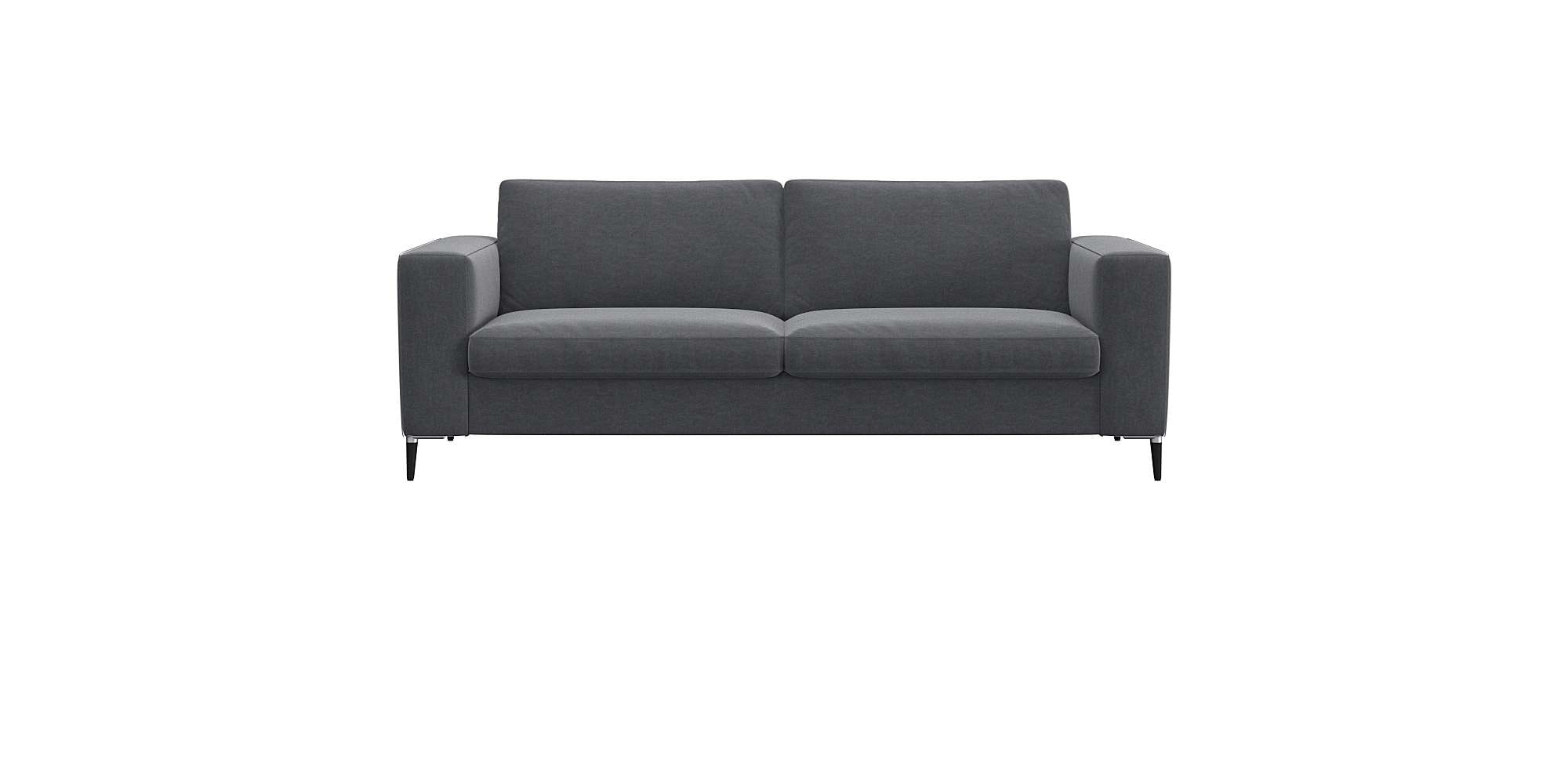 FLEXLUX 2,5-Sitzer "Fiore, superbequemer Sitzkomfort durch Kaltschaum im Sitz" breite Armlehnen, Füße Alu+schwarz
