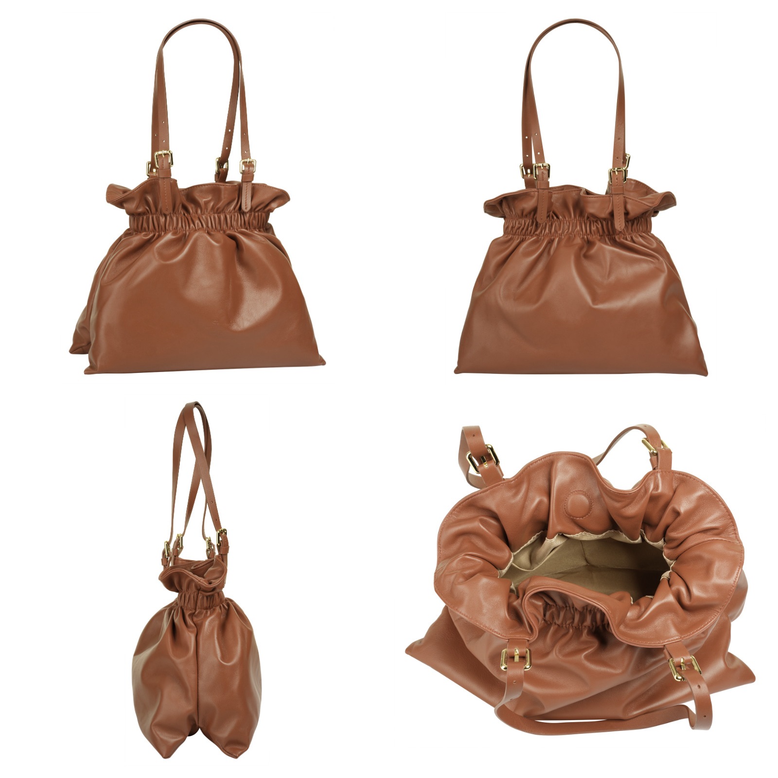 Samantha Look Shopper, echt Leder, Made in Italy
