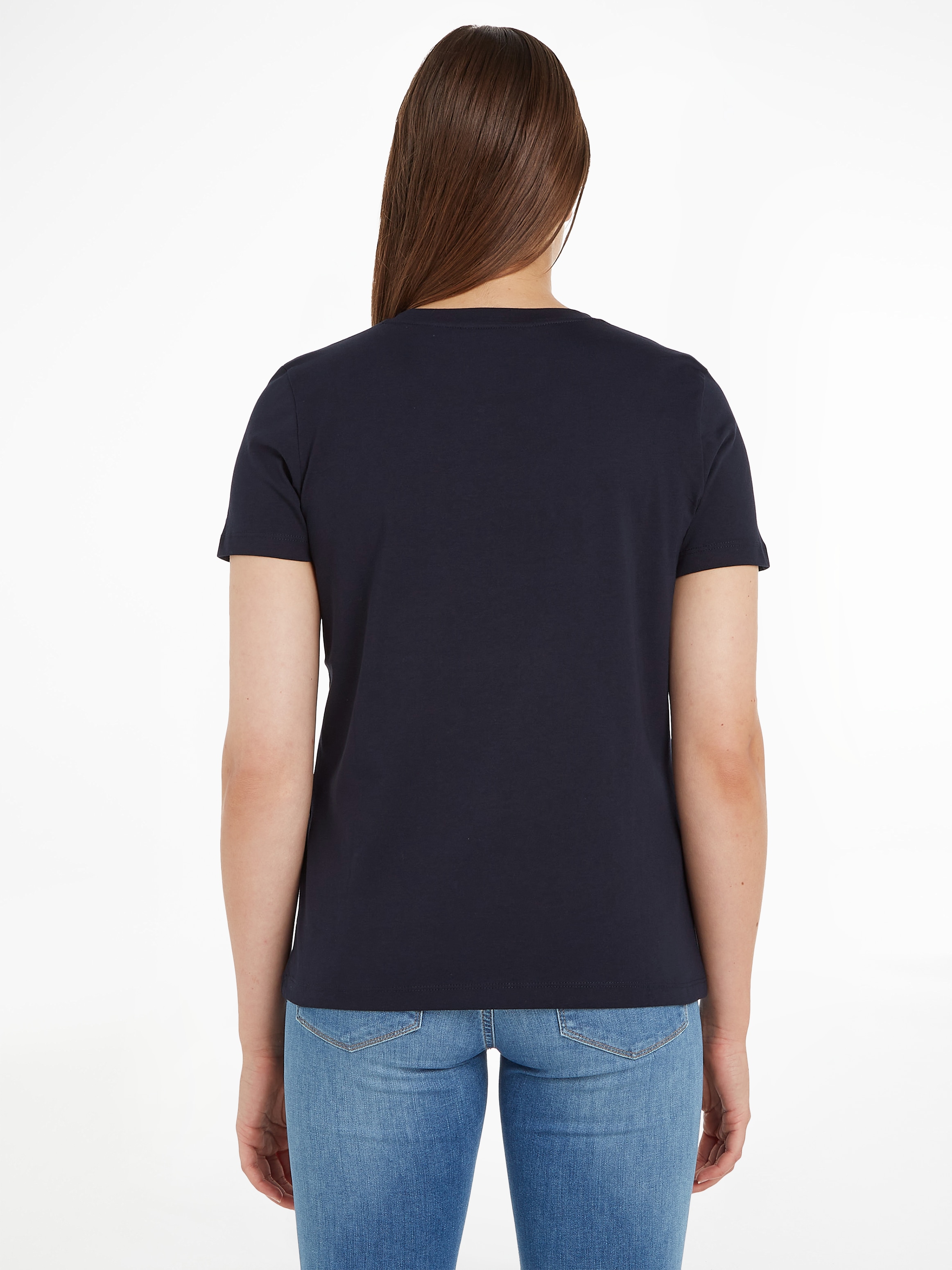 Tommy Hilfiger Rundhalsshirt "HERITAGE HILFIGER C-NK REG TEE", mit gestickt günstig online kaufen