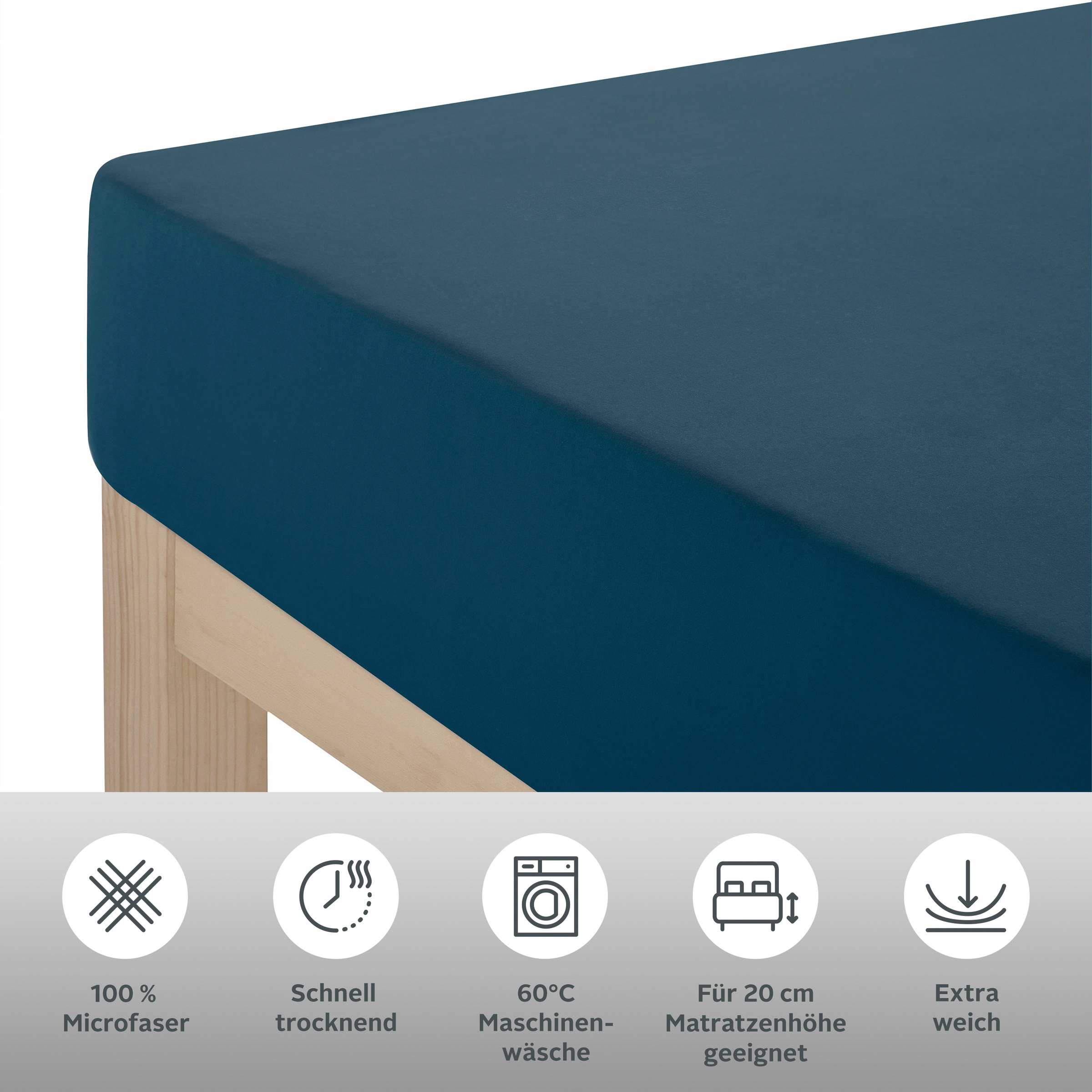 OTTO home Bettlaken "Desner" Mikrofaser, für Matratzen bis 20cm Höhe, 100% günstig online kaufen