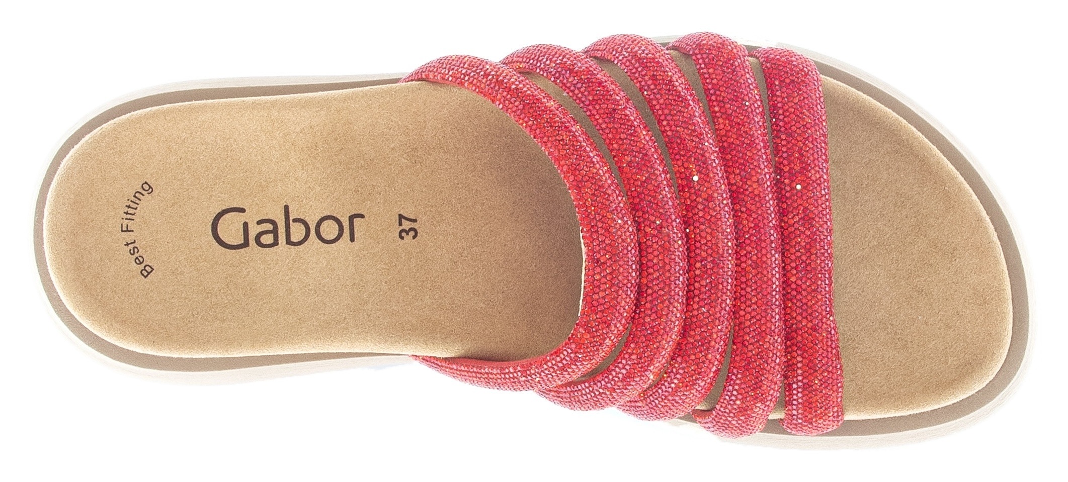 Thumbnail - Gabor Pantolette, Plateau, Sommerschuh, Schlappen mit Best Fitting-Ausstattung