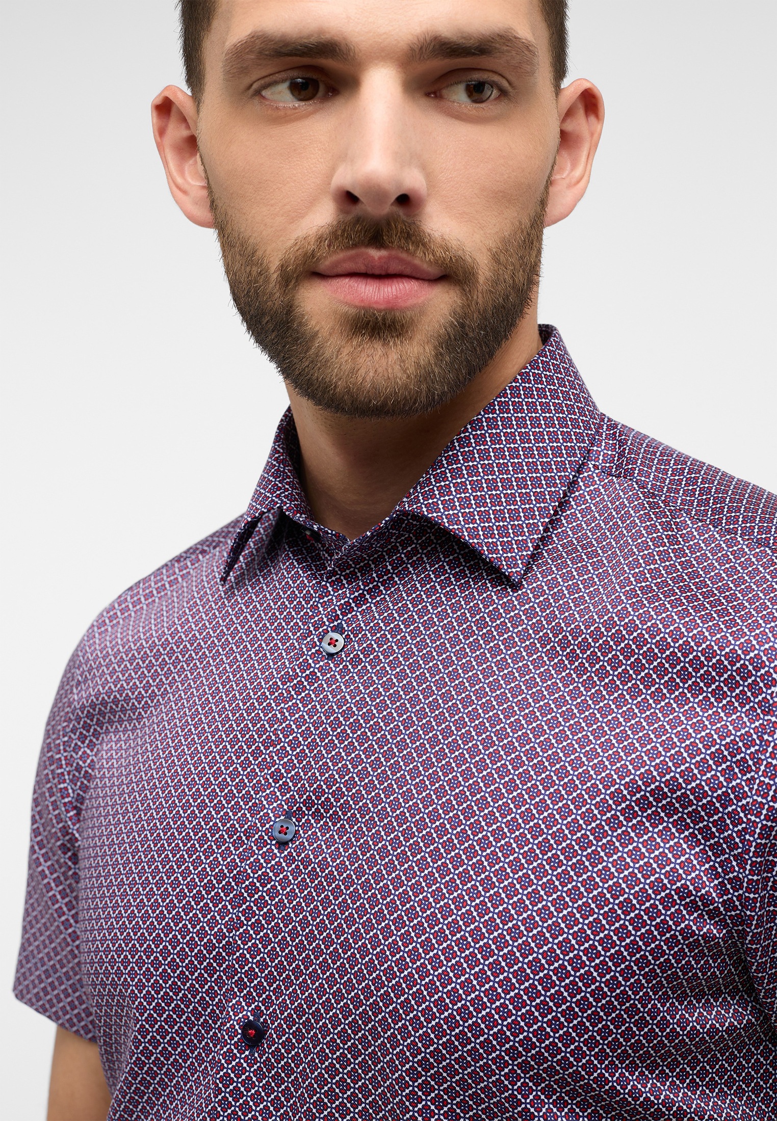 Thumbnail - Eterna Kurzarmhemd "SLIM FIT", NON IRON (bügelfrei)