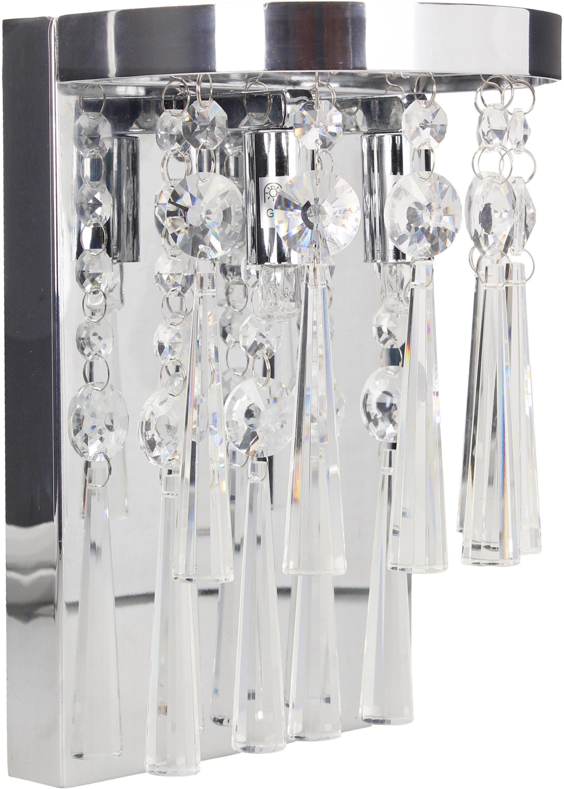 SPOT Light Wandleuchte »LUXORIA«, 2 flammig-flammig, Echtes Kristallglas, LED-Leuchtmittel inklusive, dekorativ, hochwertig