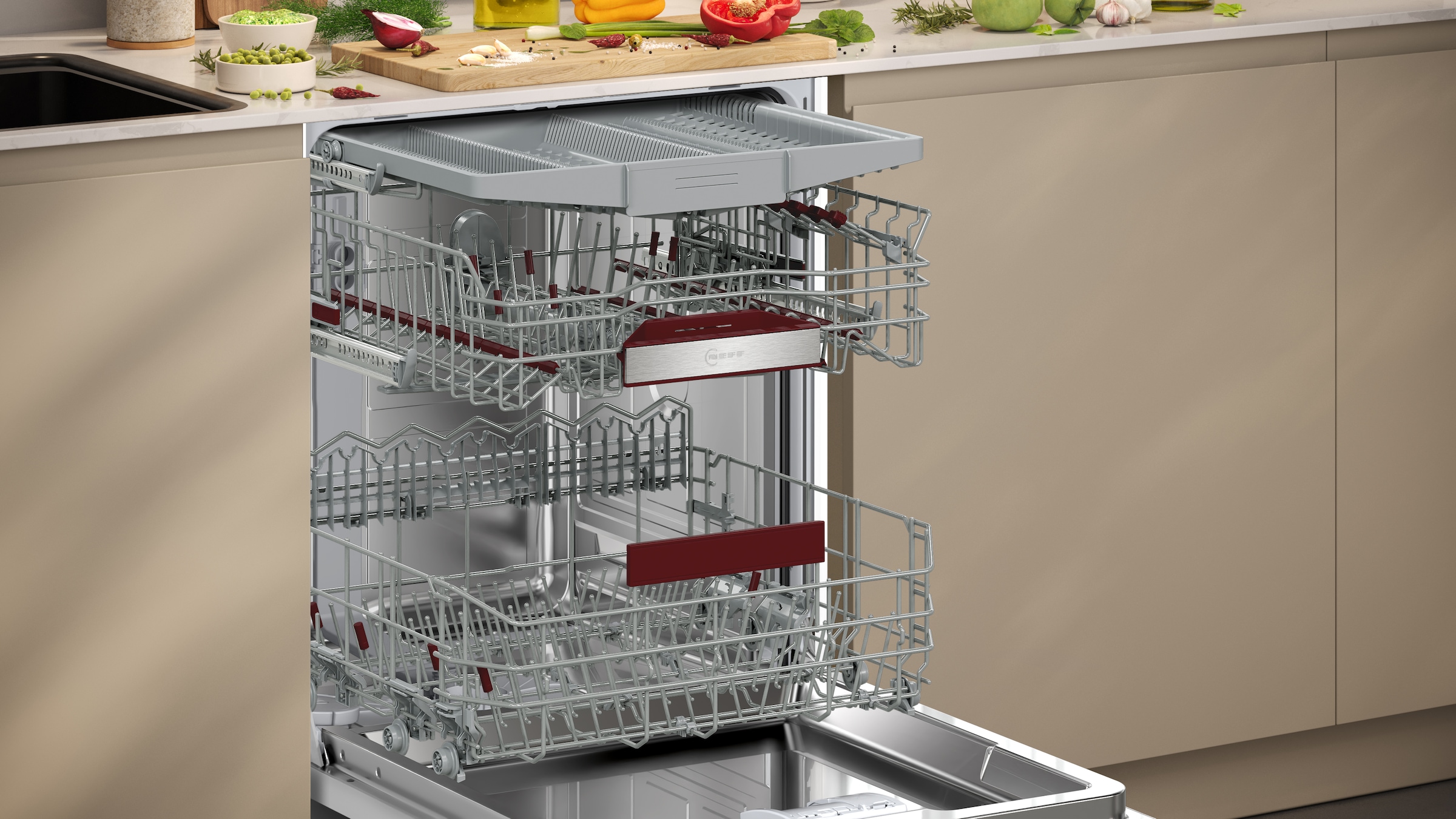 NEFF vollintegrierbarer Geschirrspüler N 70 »S157ECX19E« 14 tlg. Maßgedecke