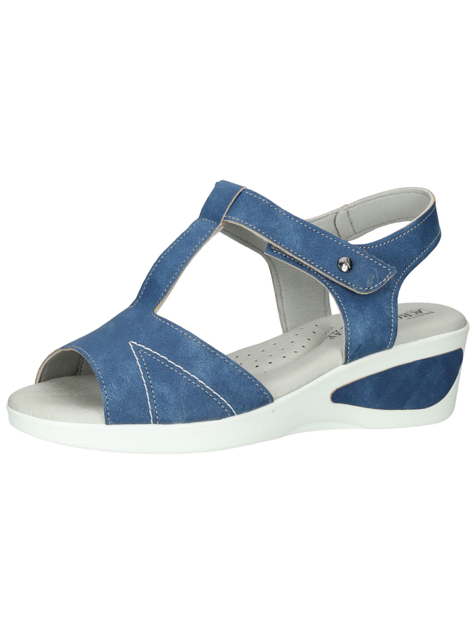 ARCOPEDICO Damen Keilsandalette "ARCOPEDICO Sandalen Textil", Gr. 38blau, Textil, Schuhe