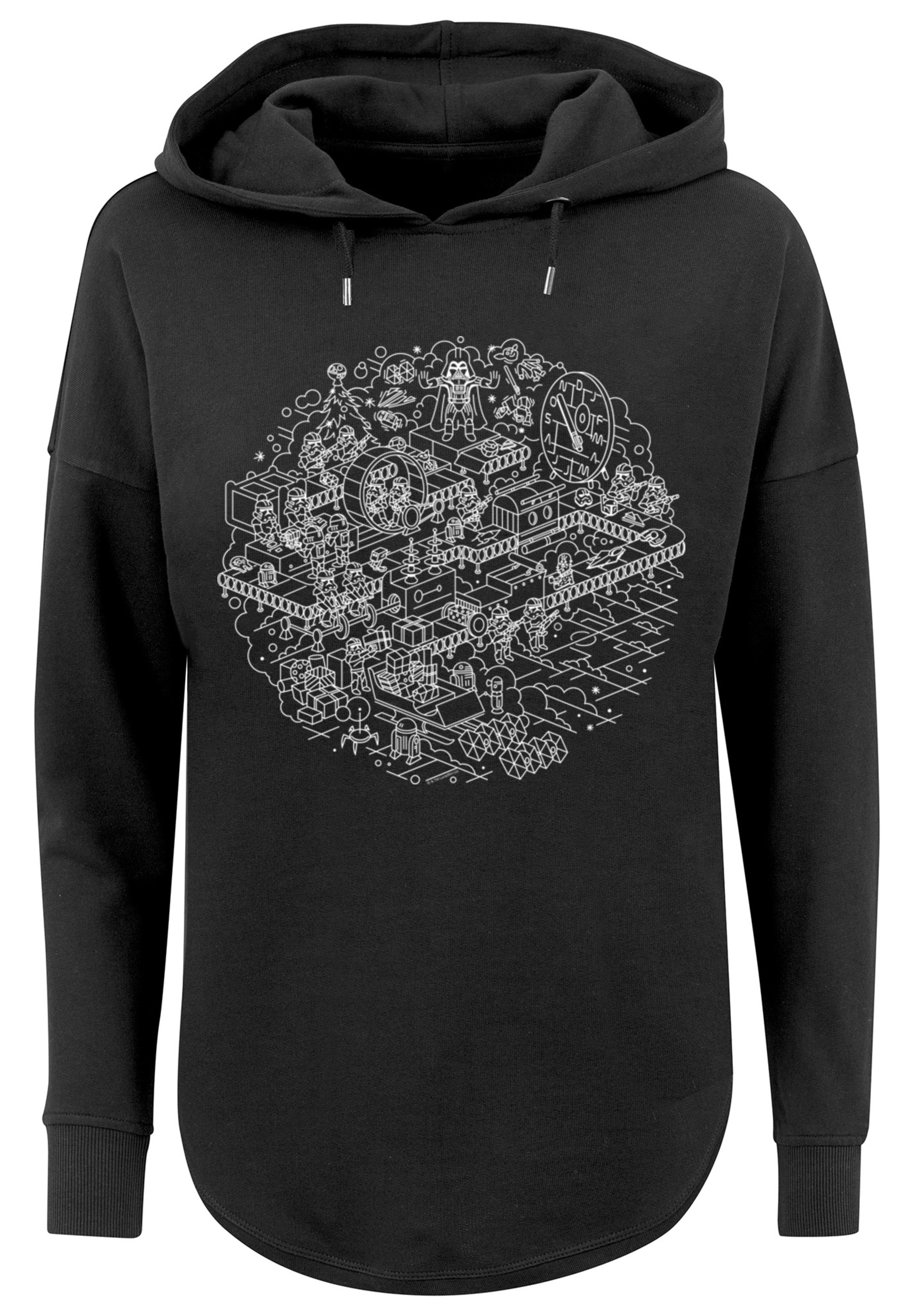 F4NT4STIC Kapuzenpullover »Star Wars Christmas Death Star Todesstern«, Print