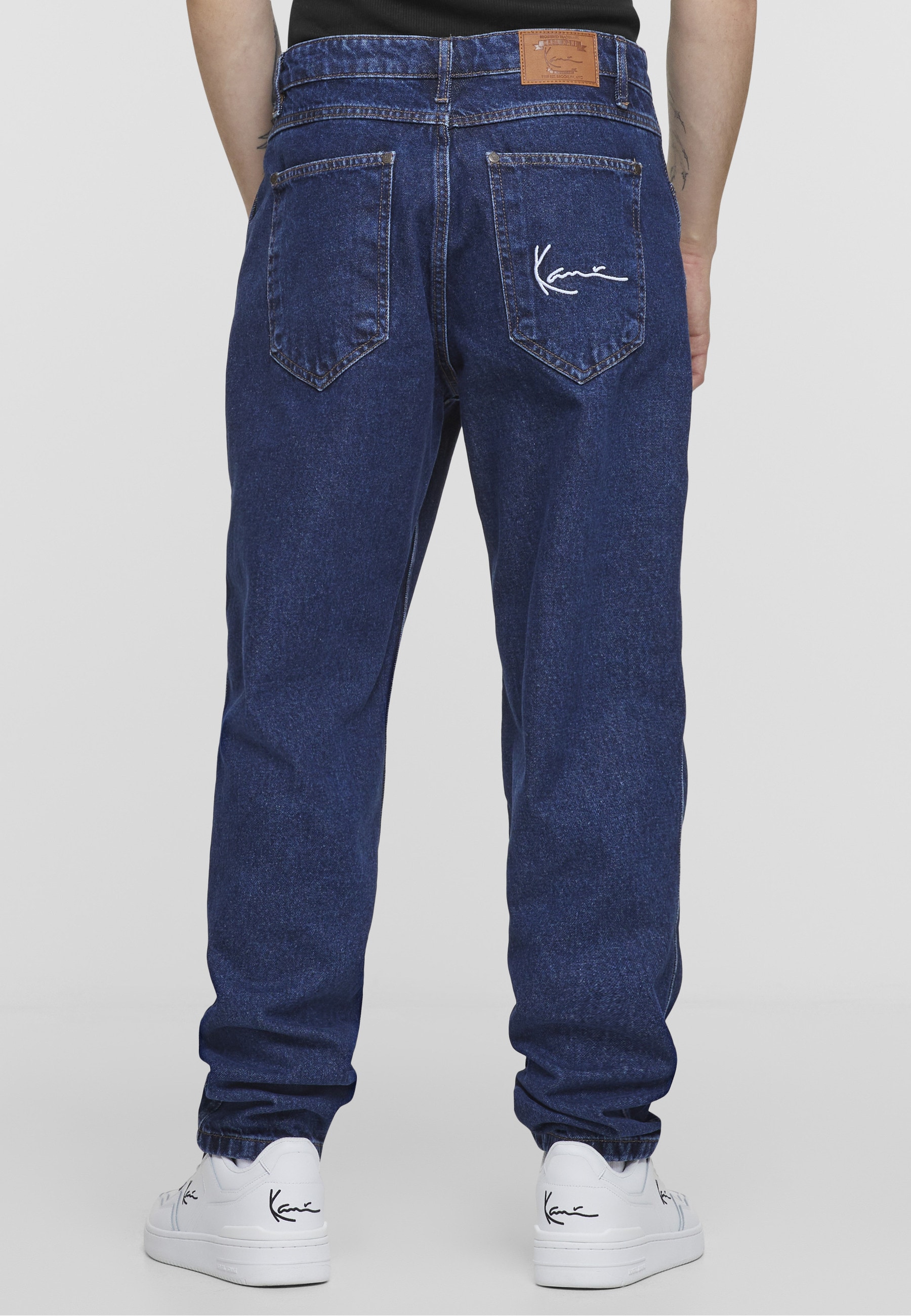 Karl Kani Bequeme Jeans »Karl Kani Herren KK Small Signature Tapered Five Pocket Denim«