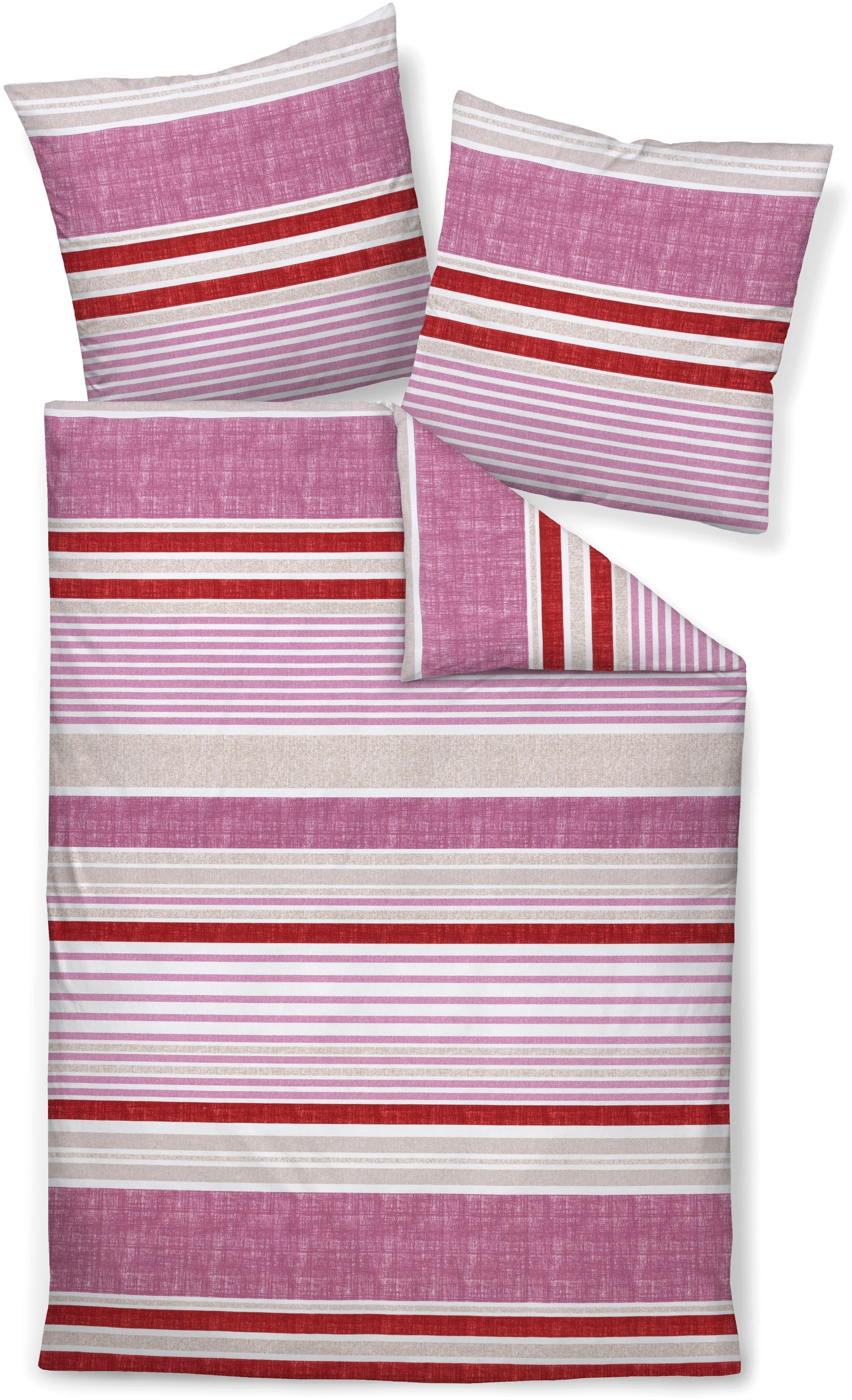 Janine Bettwäsche "Feinbiber65169 05" mit Reissverschluss günstig online kaufen