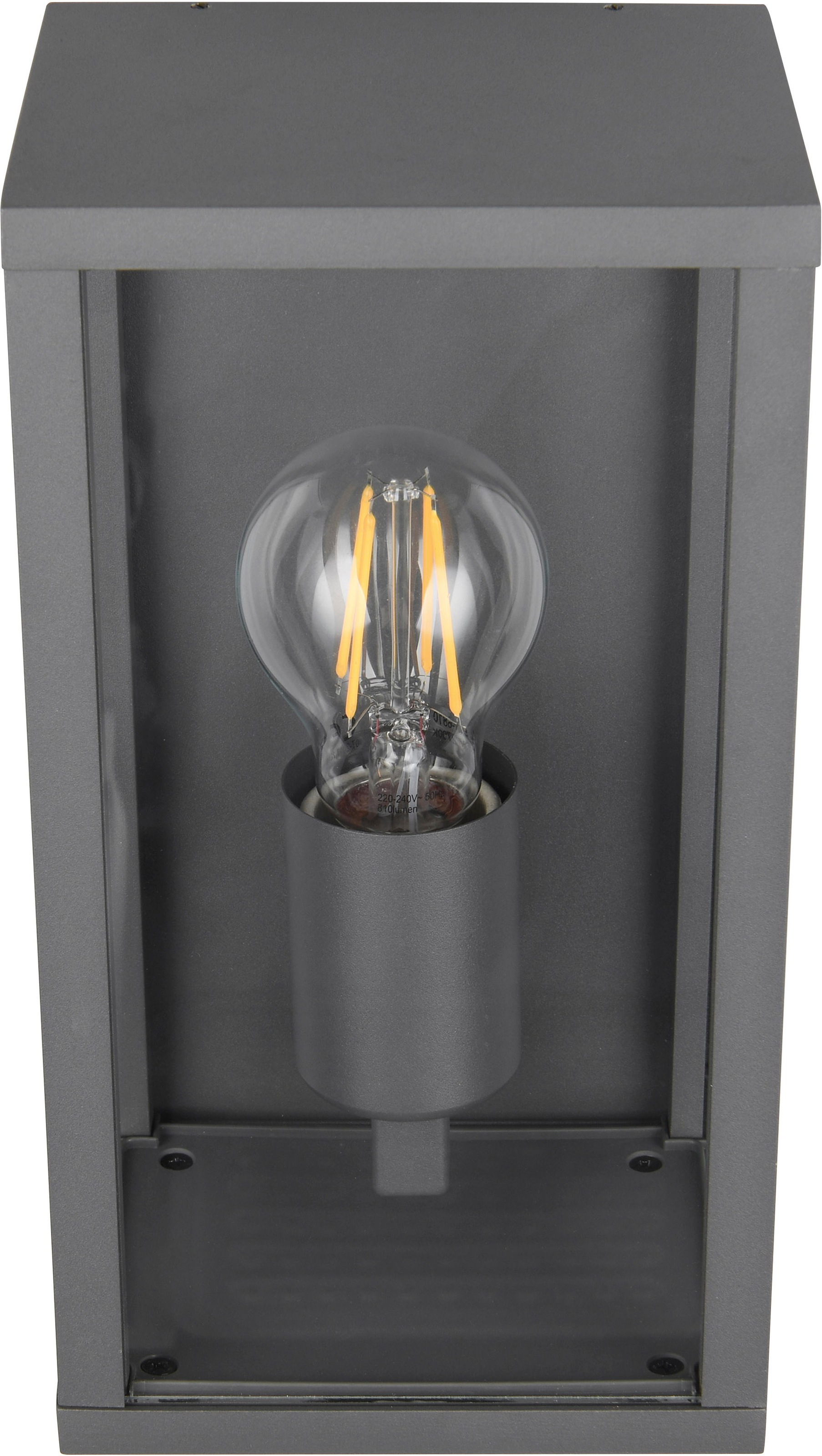 TRIO Leuchten Außen-Wandleuchte »GARONNE, Outdoor Wandlampe exkl 1x E27 max 60W, Hauswand-Leuchte« E27 1 Stk. warmweiß - kaltweiß Garten Wandleuchte IP44 mit Bewegungsmelder, Leuchtdauer einstellbar