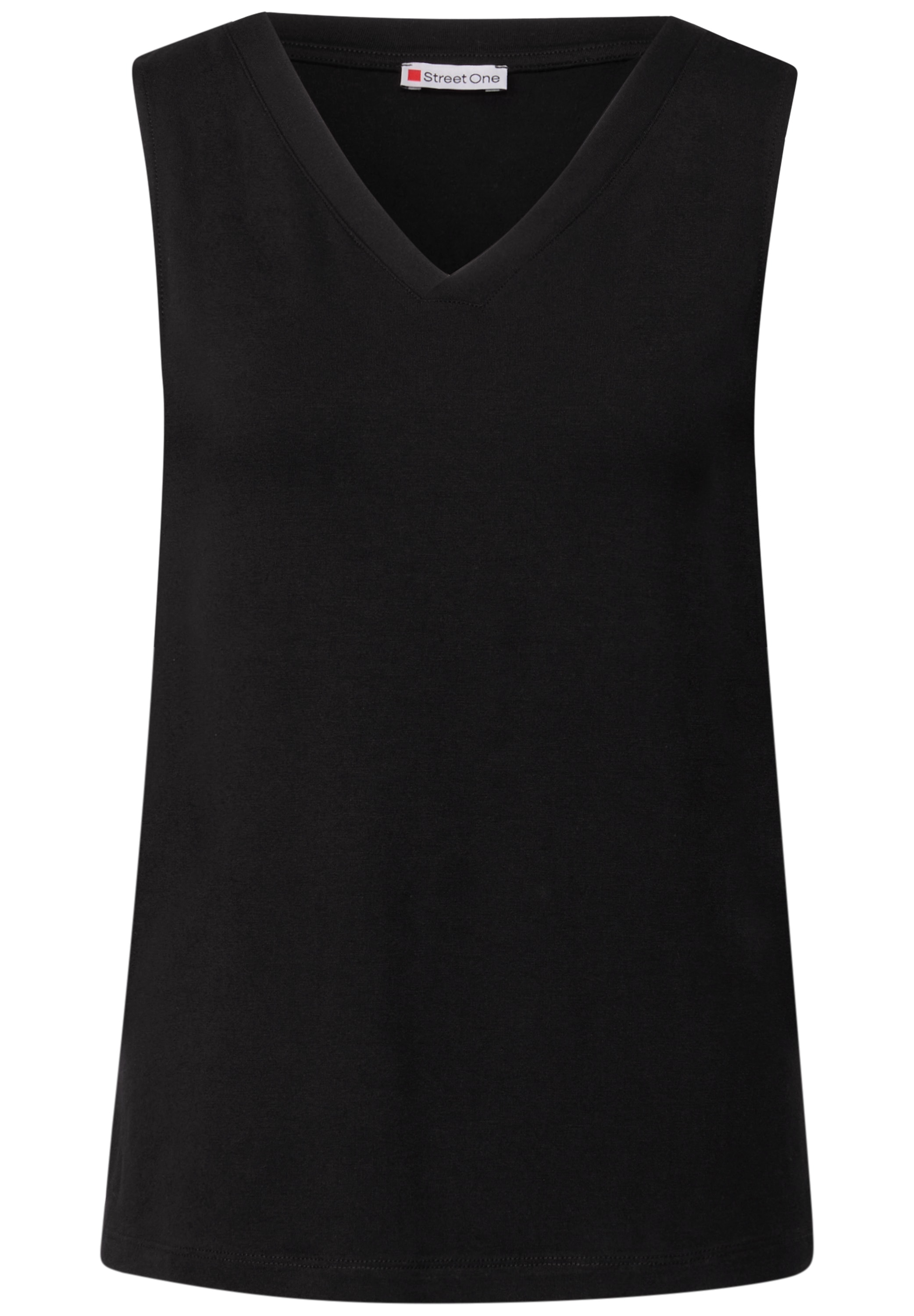 STREET ONE T-Shirt, aus elastischem Materialmix