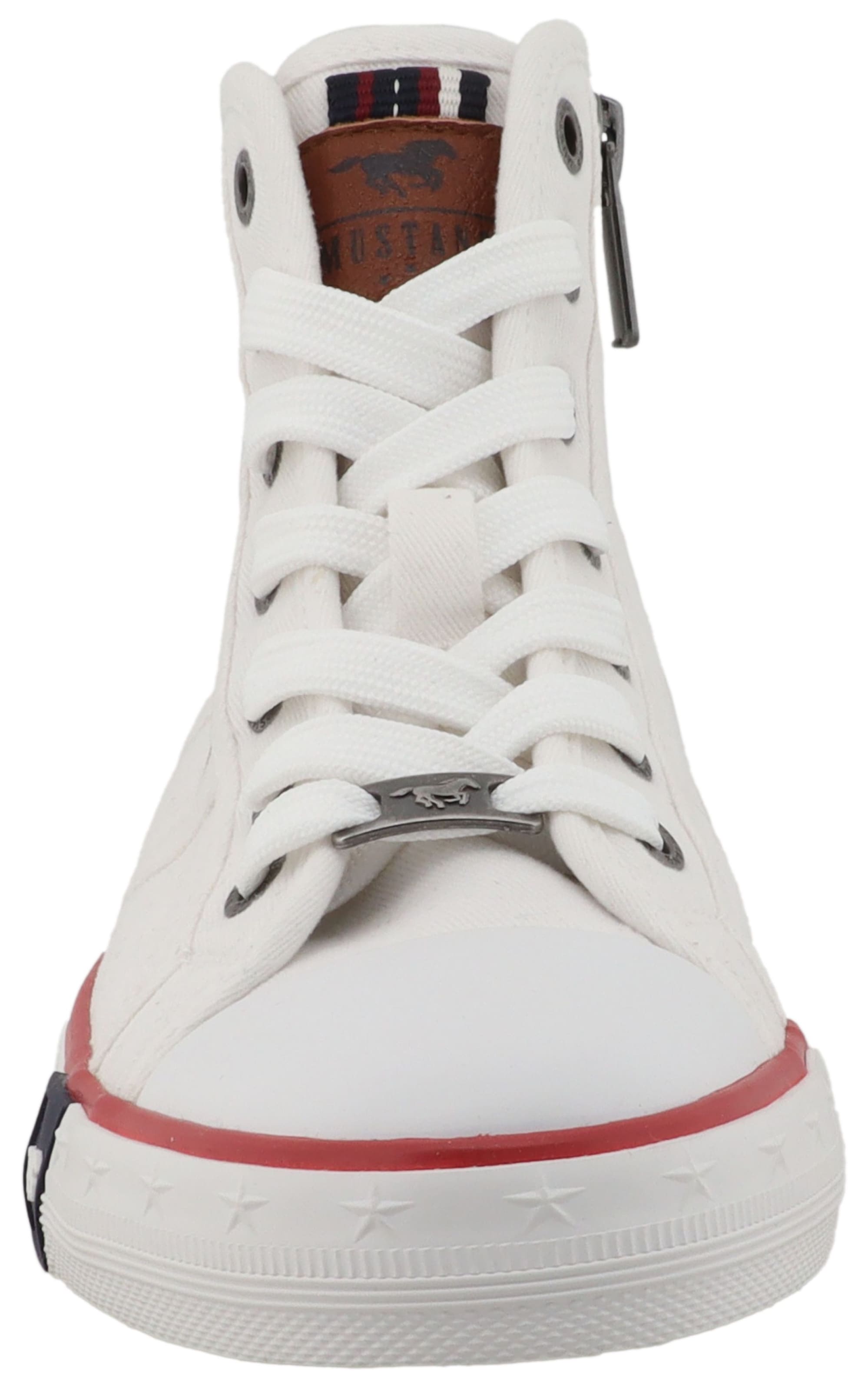 Mustang Shoes Plateausneaker »Winona«  Freizeitschuh, High Top-Sneaker, Schnürboots, kontrastreiche Details