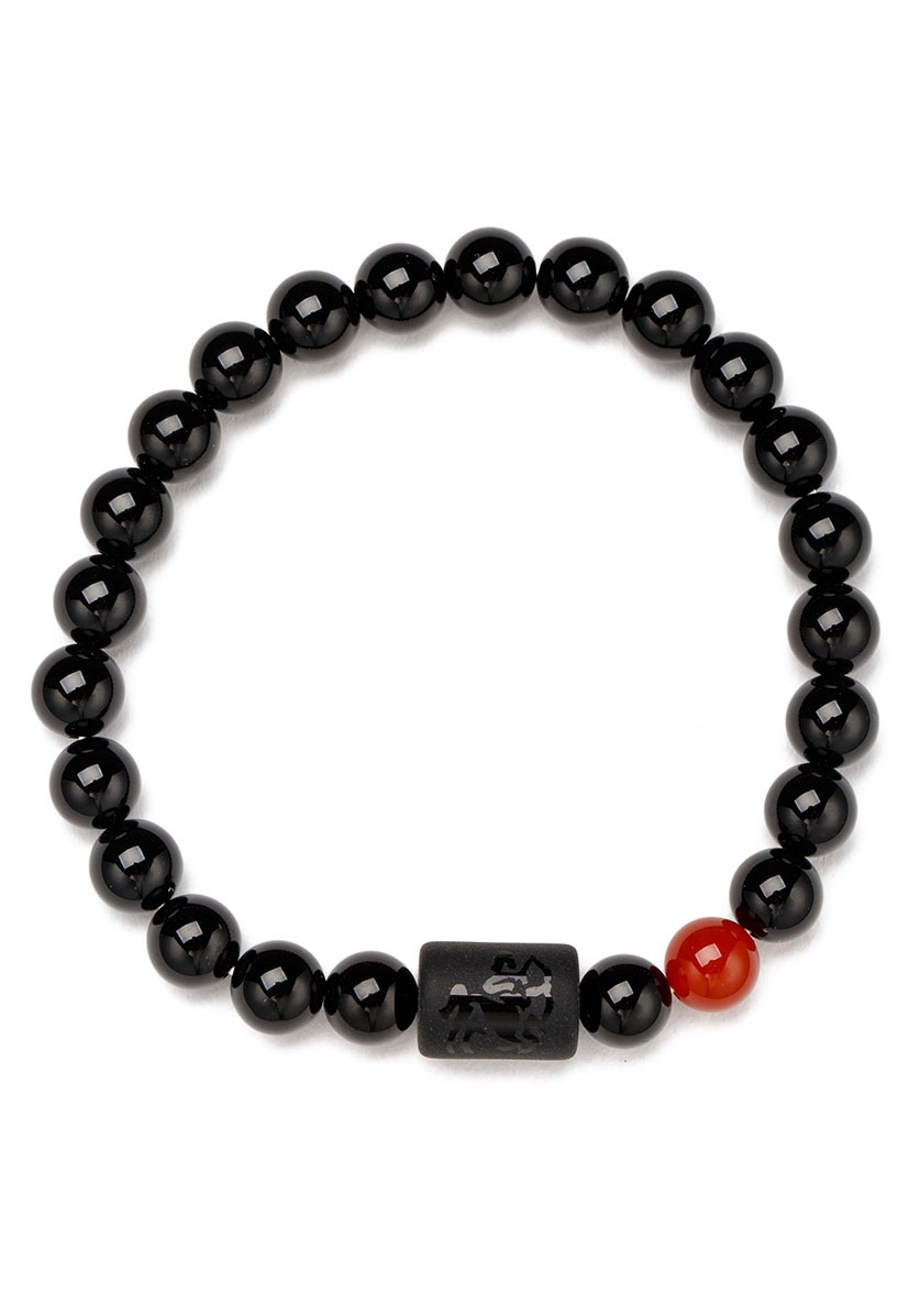 FIRETTI Damen Armband "Schmuck Geschenk Armschmuck Armkette Edelstein Sternzeichen", 20cm, Schütze, Silikon Stein, schwarz, Silikon, Stein,