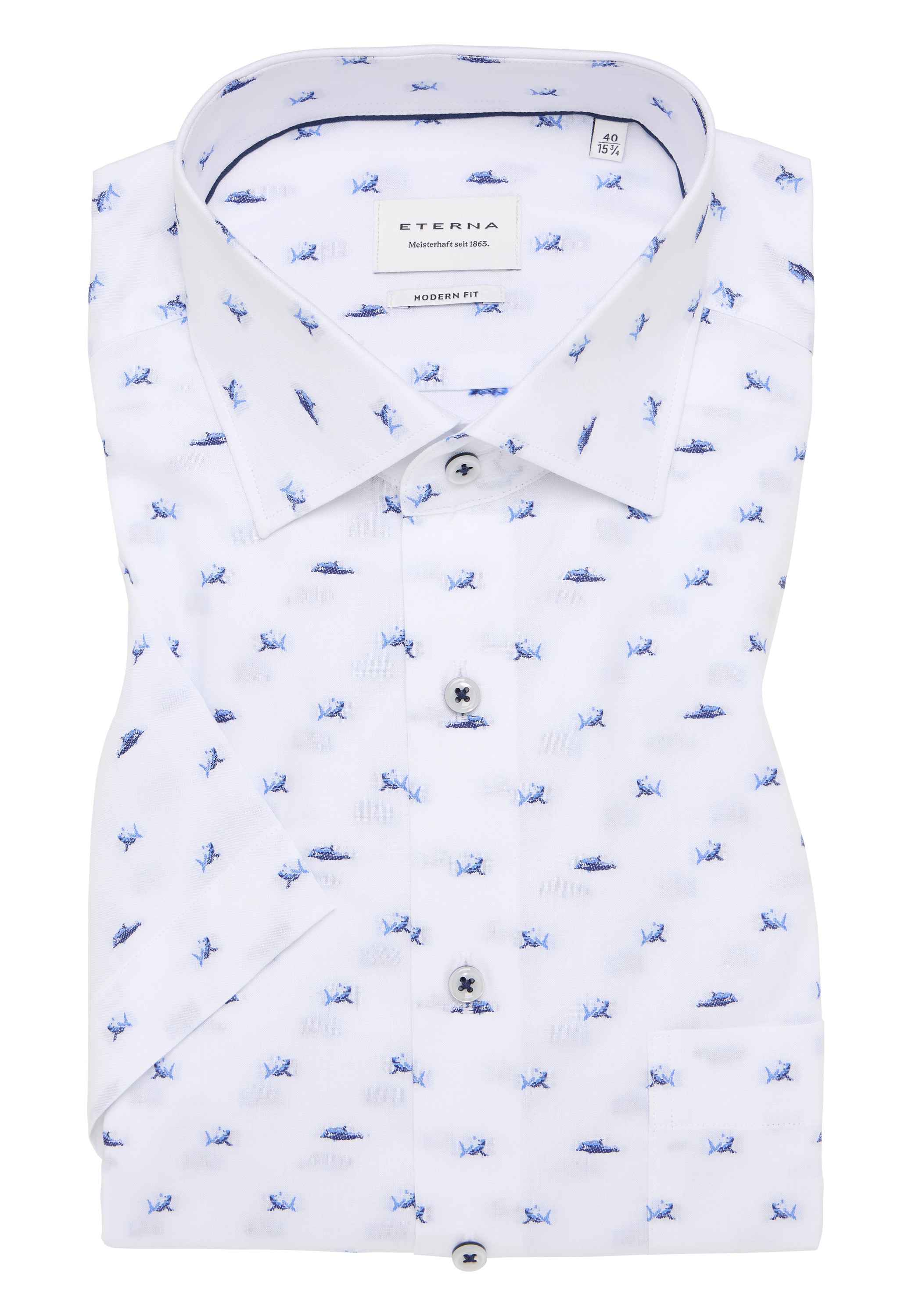 Eterna Kurzarmhemd »MODERN FIT«, NON IRON (bügelfrei)