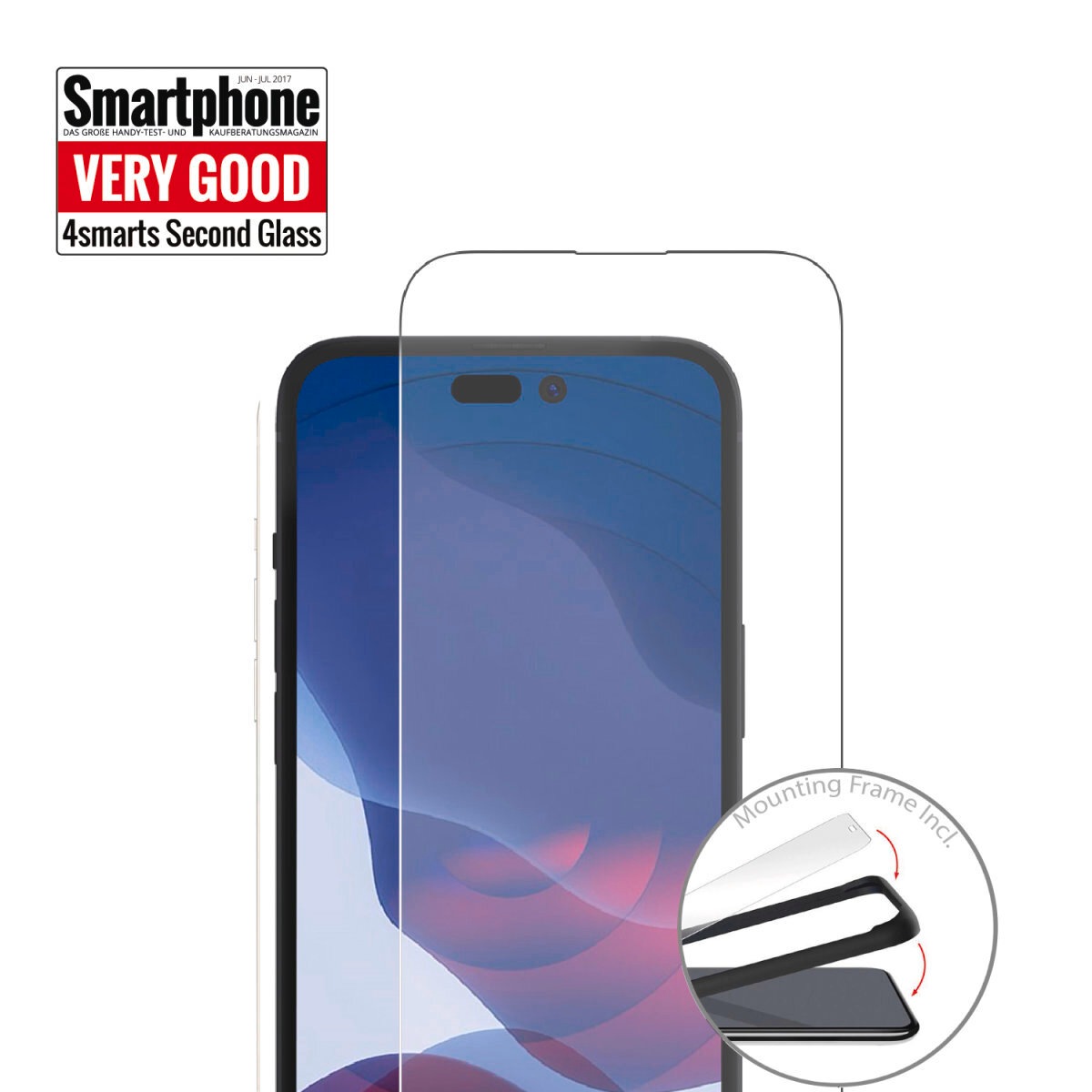 4smarts Displayschutzglas »Second Glass 2.5D«, für Apple iPhone 13/13 Pro-Apple iPhone 14-Apple iPhone SE (4. Gen), Displayschutzfolie, Schutzfolie, Bildschirmschutz, kratz- & stoßfest
