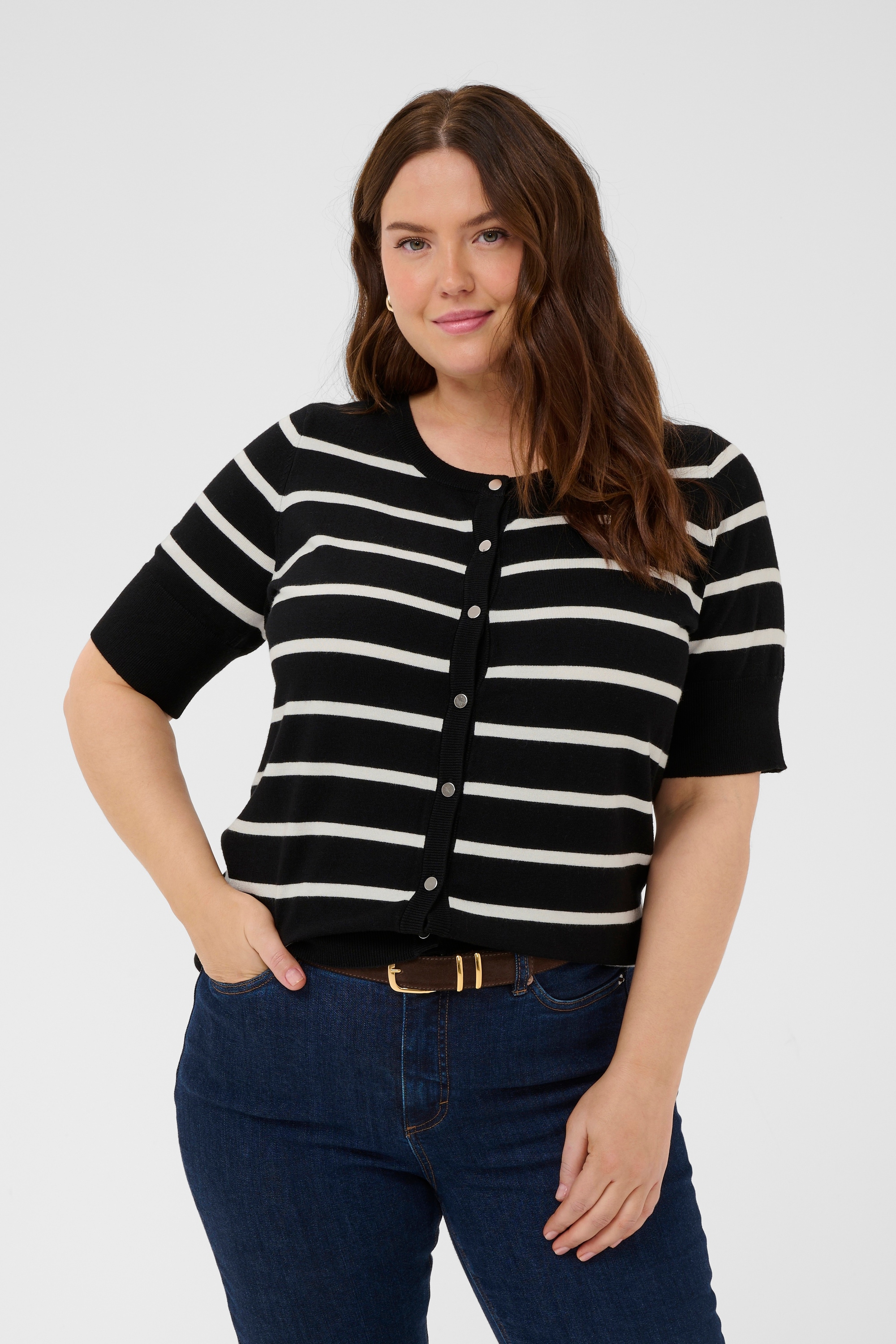 KAFFE Curve Strickjacke »Damen Strickjacke KClizzy«