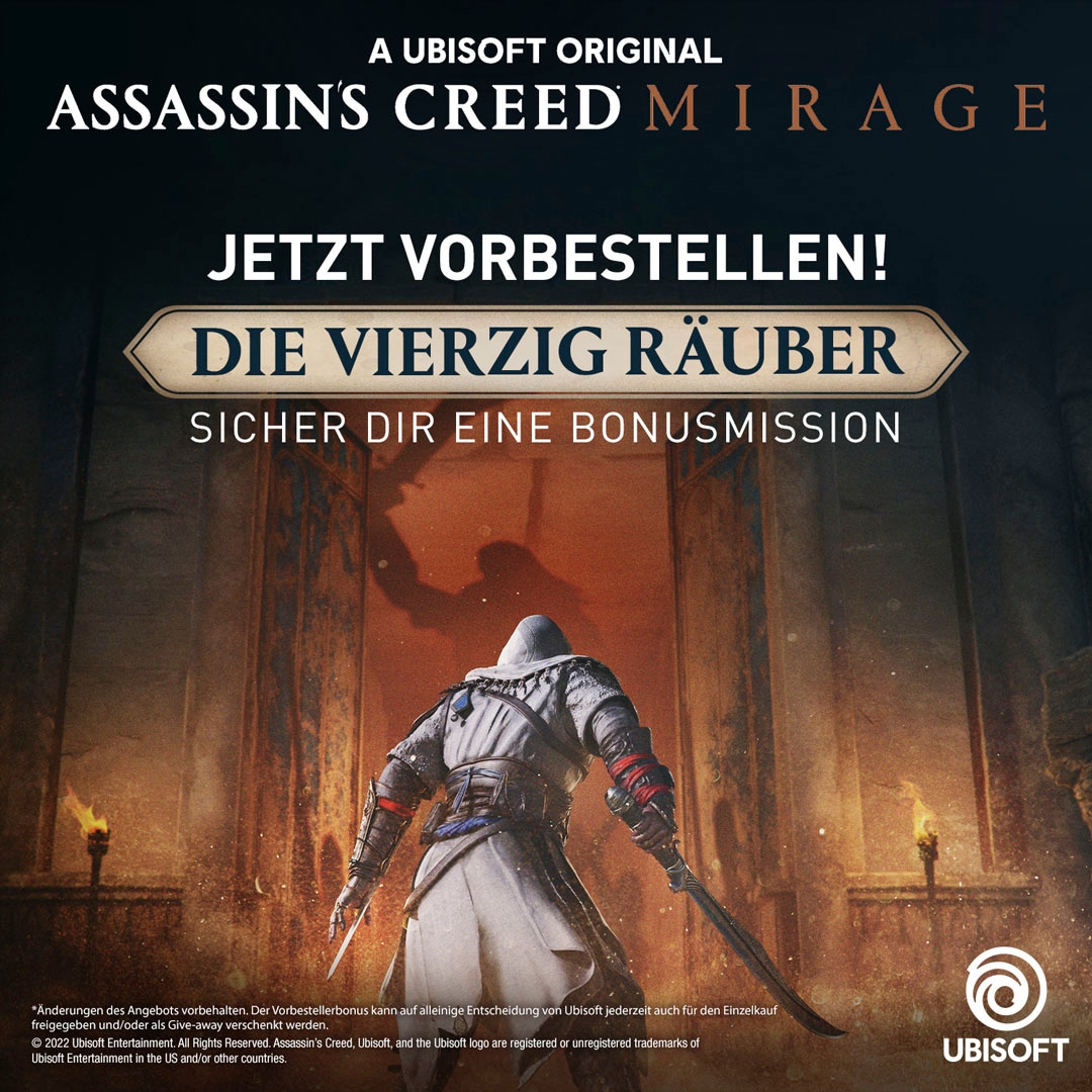 UBISOFT Spielesoftware »Assassin's Creed Mirage Deluxe Edition - (kostenloses Upgrade auf PS5)«, PlayStation 4
