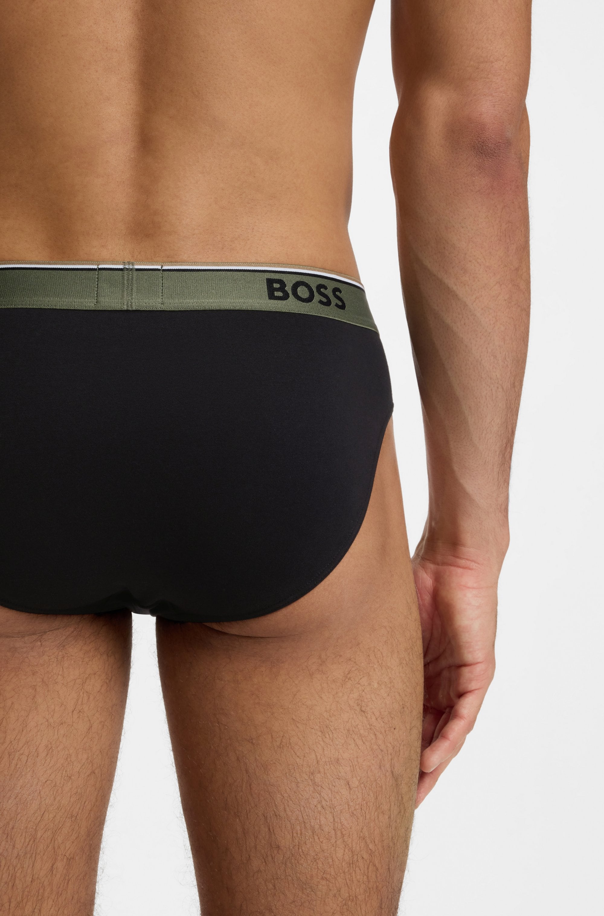 BOSS Slip aus elastischer Baumwolle, mittlere Bundhöhe