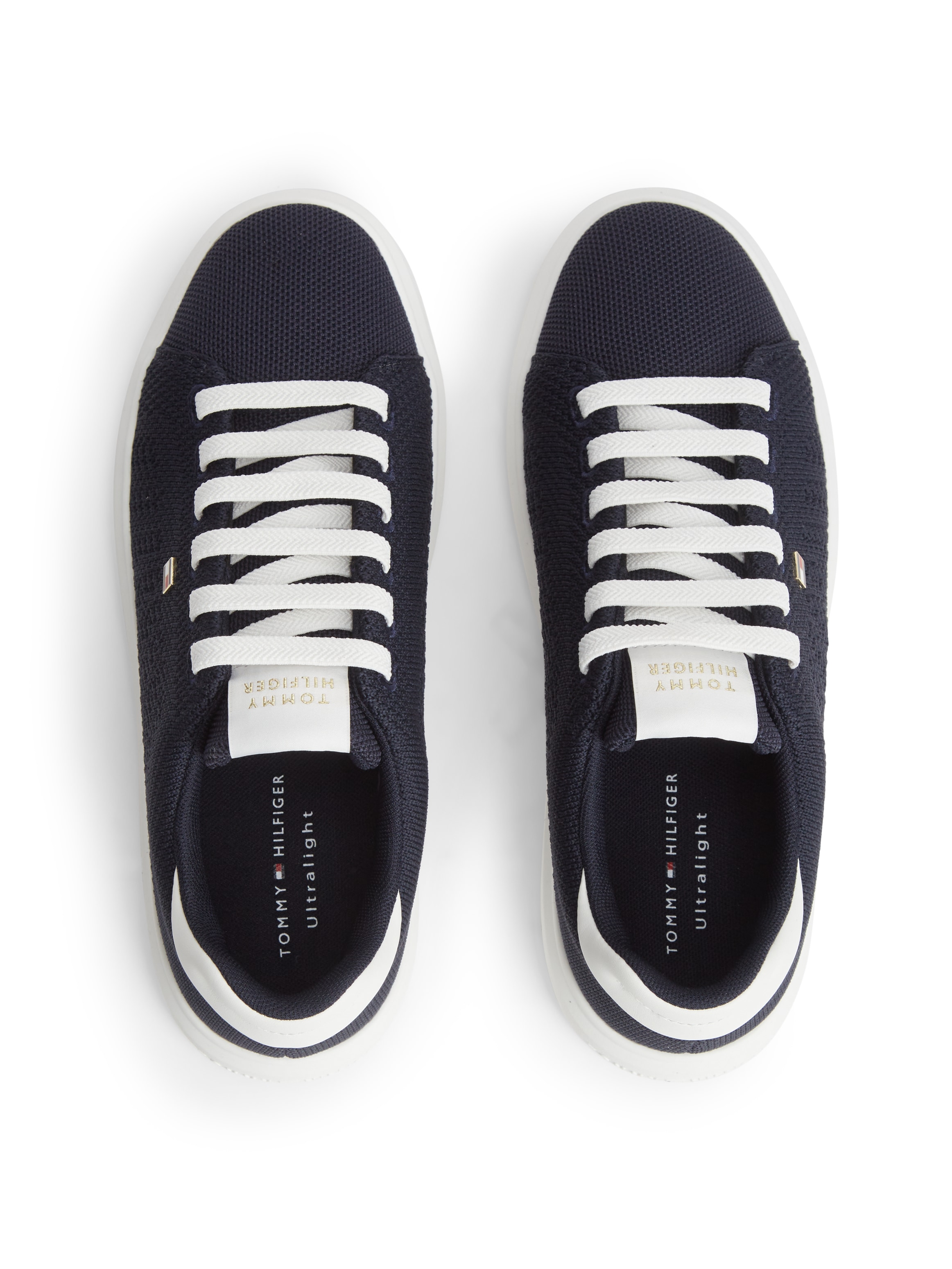 Tommy Hilfiger Sneaker »TH ICON LIGHT KNIT SNEAKER«  Freizeitschuh, Halbschuh, Schnürschuh in sommerlicher Strick-Optik
