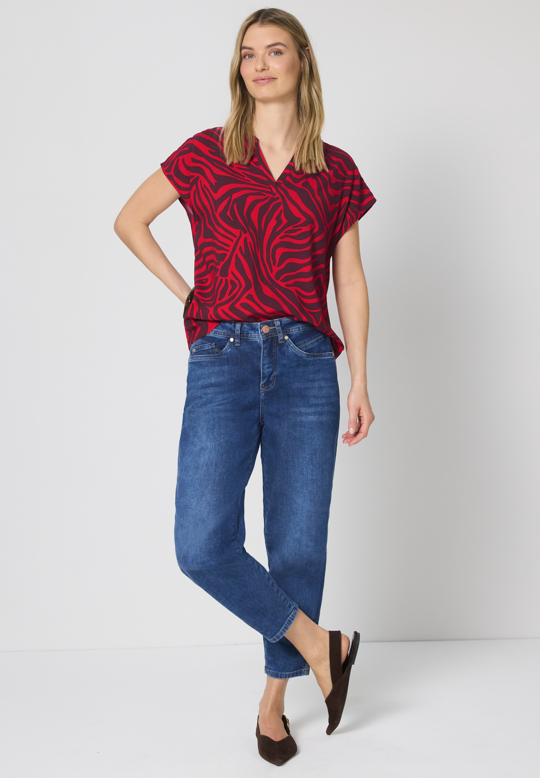 STREET ONE Hemdbluse aus softer Viskose