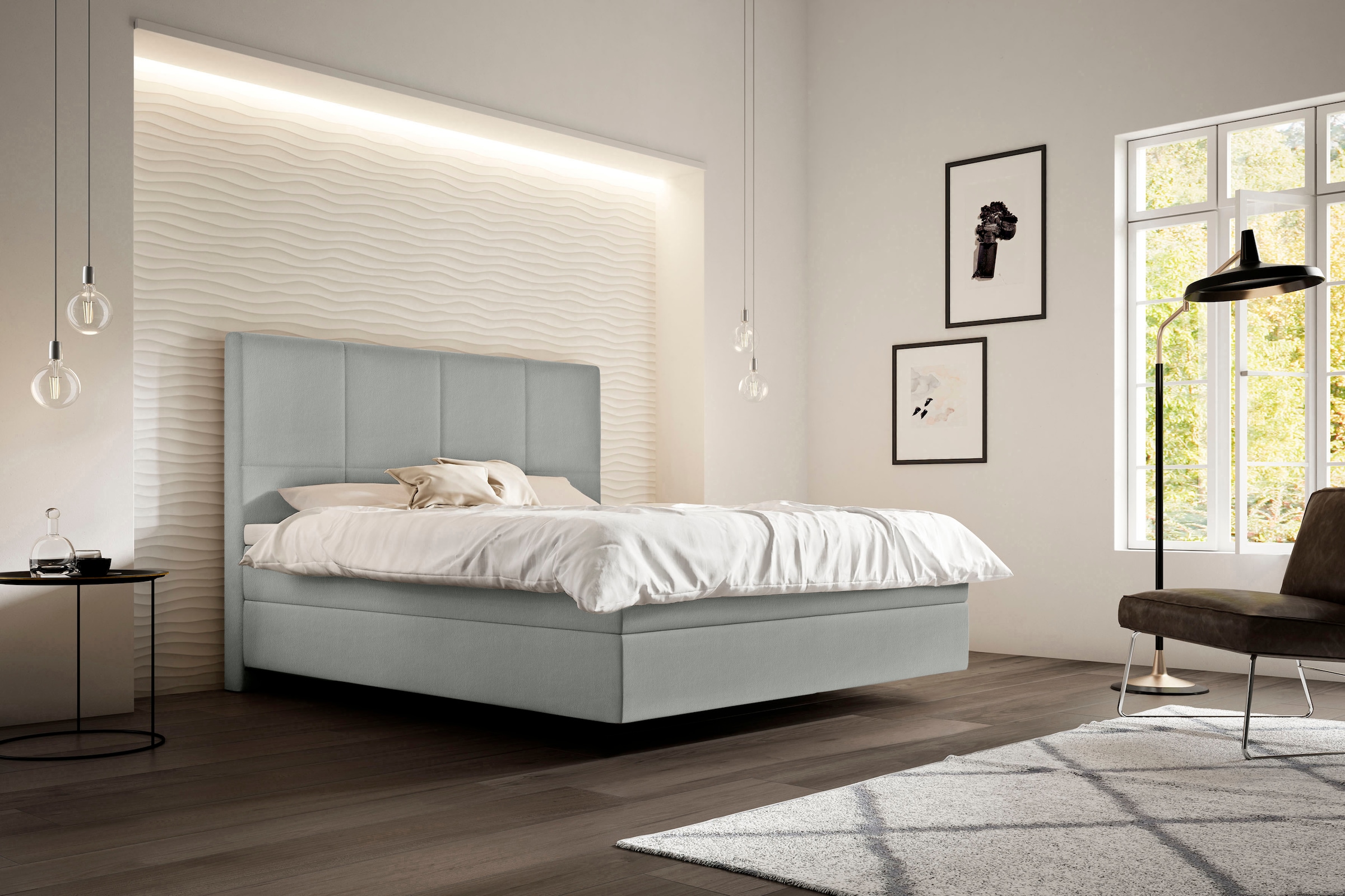 Schlaraffia Boxspringbett »Saga«, mit GELTEX® inklusive Topper, in Schwebeoptik, Kopfteilhöhe 133 cm