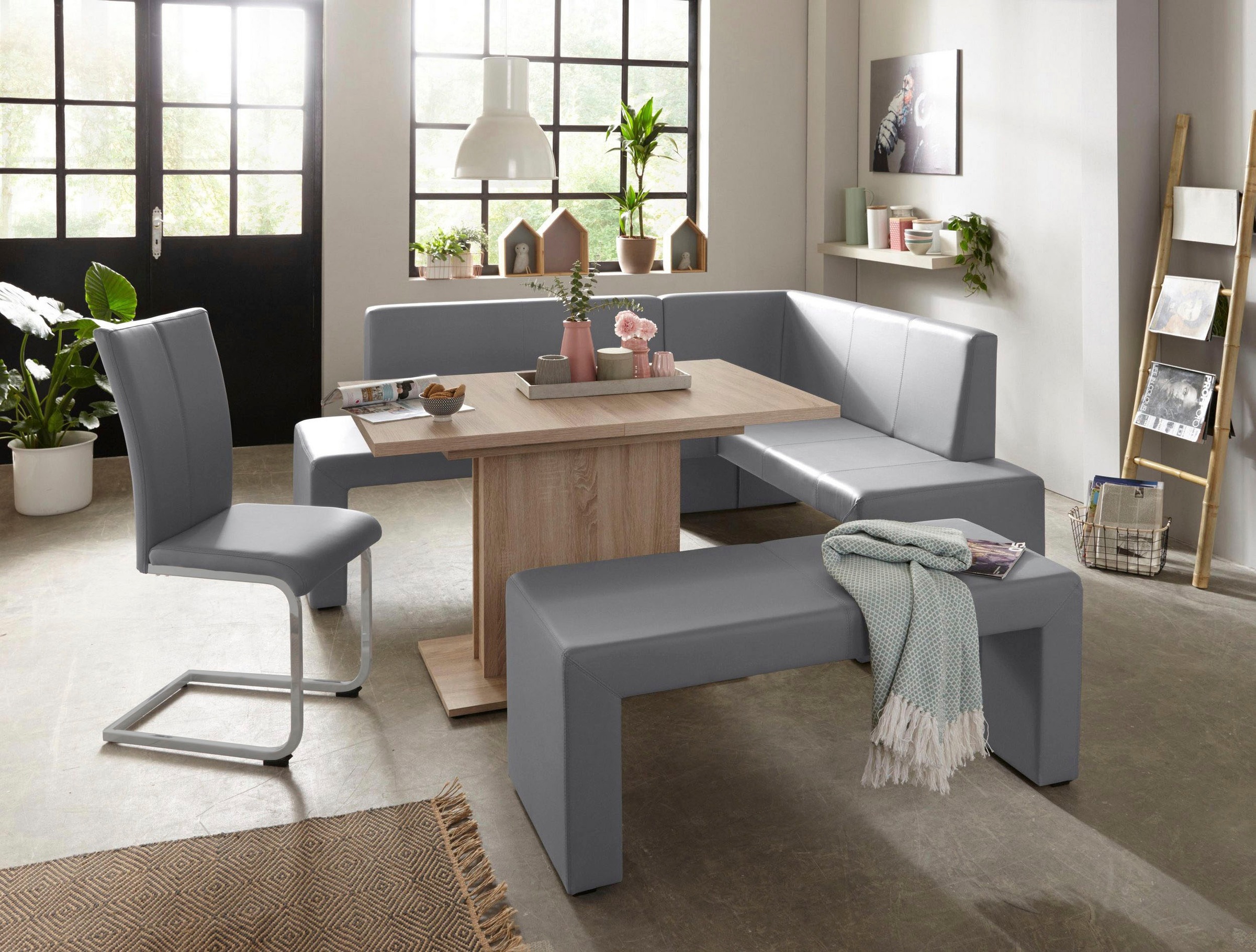 Home affaire Freischwinger »Alex« (Set) 2 Stk.Stuhl belastbar bis 120 Kg, Gestell im Chrom-Look