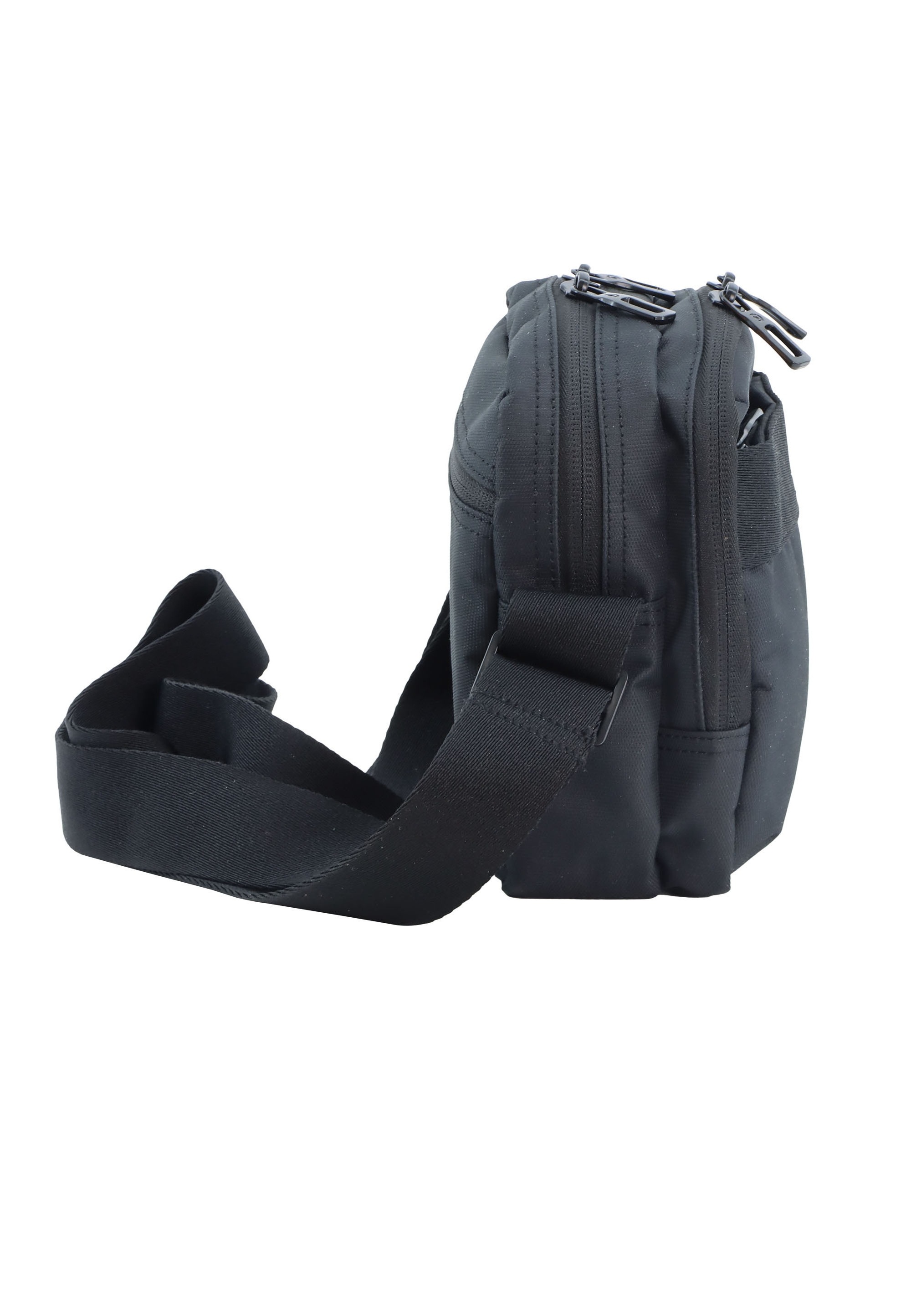 Schultertasche DISCOVERY "Downtown", Damen, Gr. B/H/T: 14cm x 18,5cm x 18,5cm, schwarz, Kunstfaser, unifarben, Taschen Schultertasche, mit praktischem Schlüsselhalter 3