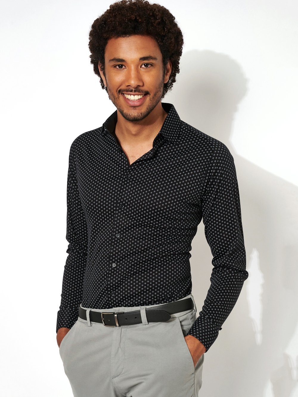 DESOTO Businesshemd Jerseyhemd Casual Kent langarm günstig online kaufen