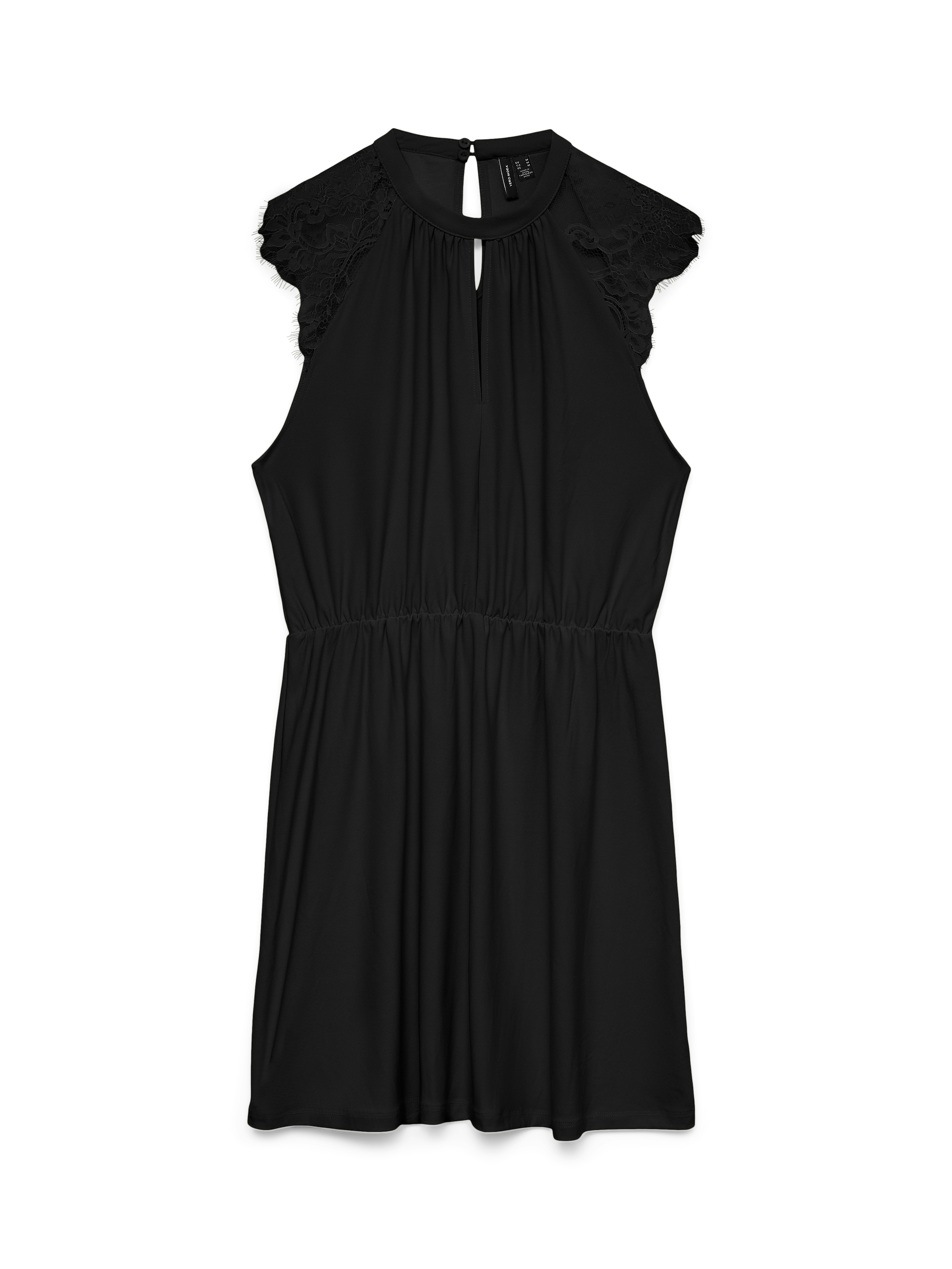 Vero Moda Minikleid »VMMILLA SL SHORT LACE DRESS NOOS« Materialmix, Spitze