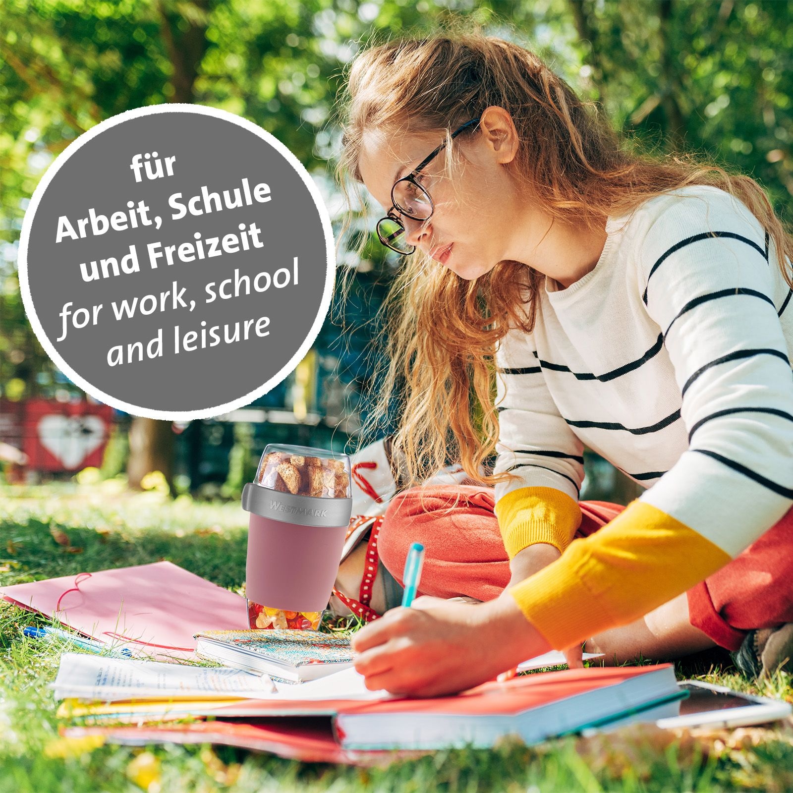 WESTMARK Mehrwegbecher, (1 tlg.), Lunchpot, 1150 ml, Made in Germany