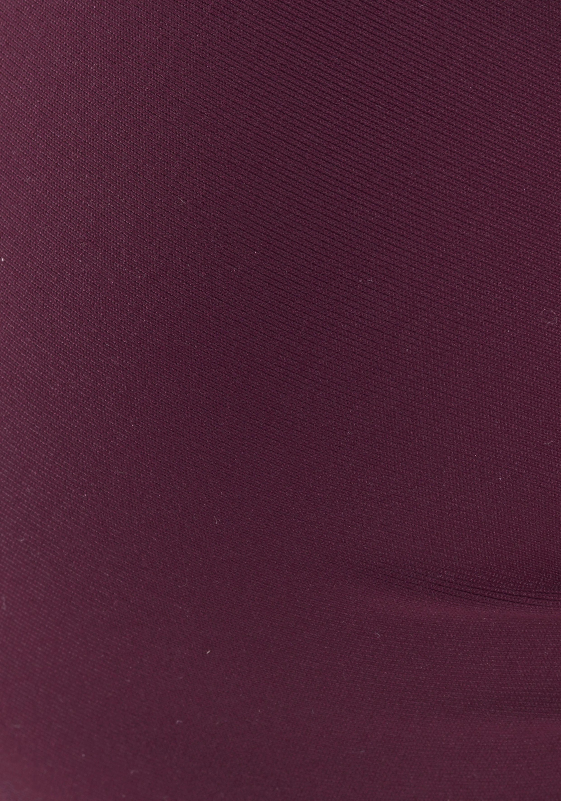 Push-Up-Bikini-Top LASCANA "Italy", Damen, Gr. 34, Cup C, rot (bordeaux), Microfaser, Microfaser, Polyamid, unifarben, Bikini-Oberteile, mit Raffung 3