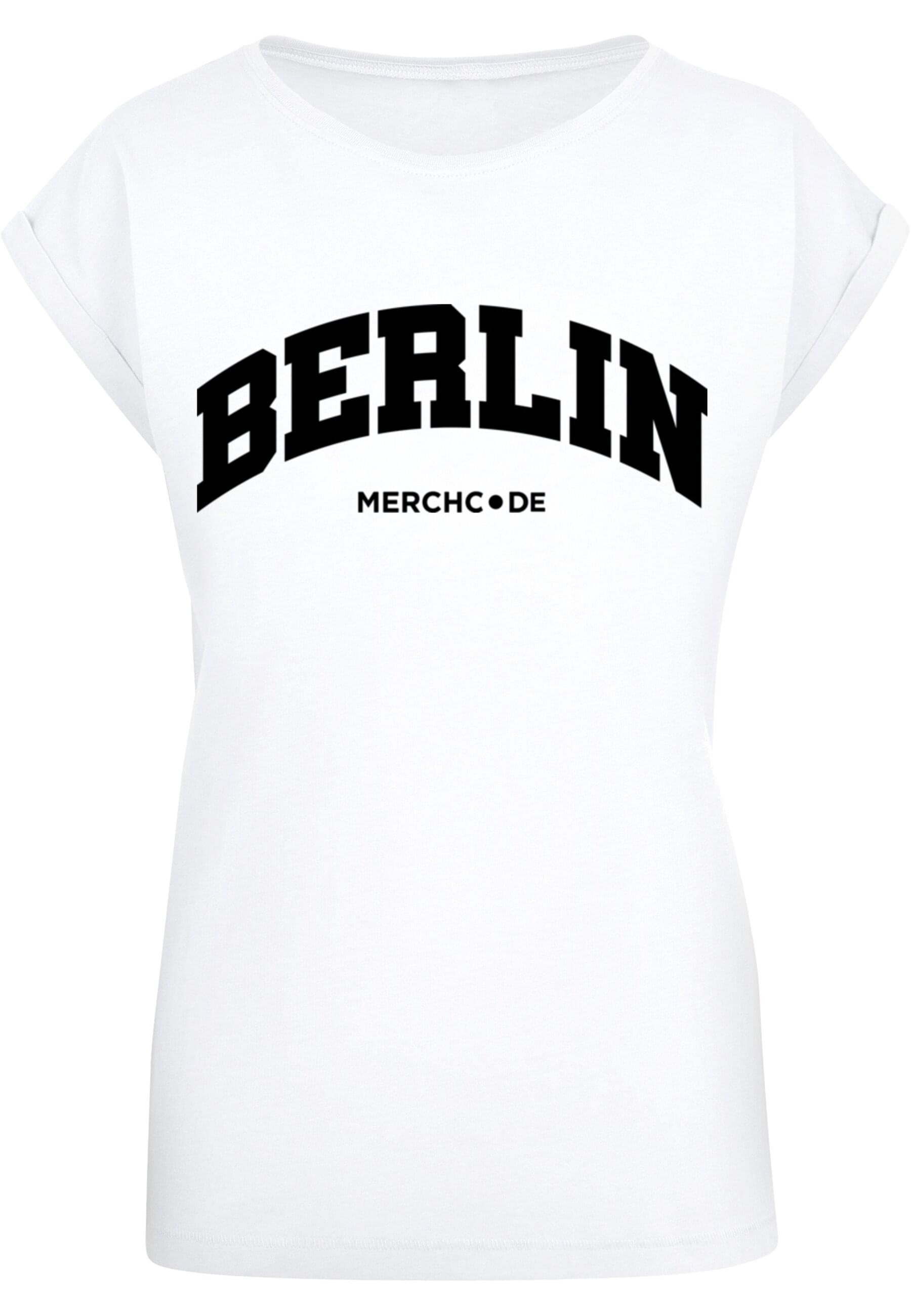 Merchcode T-Shirt "Merchcode Damen Ladies Berlin Wording - T-Shirt" günstig online kaufen