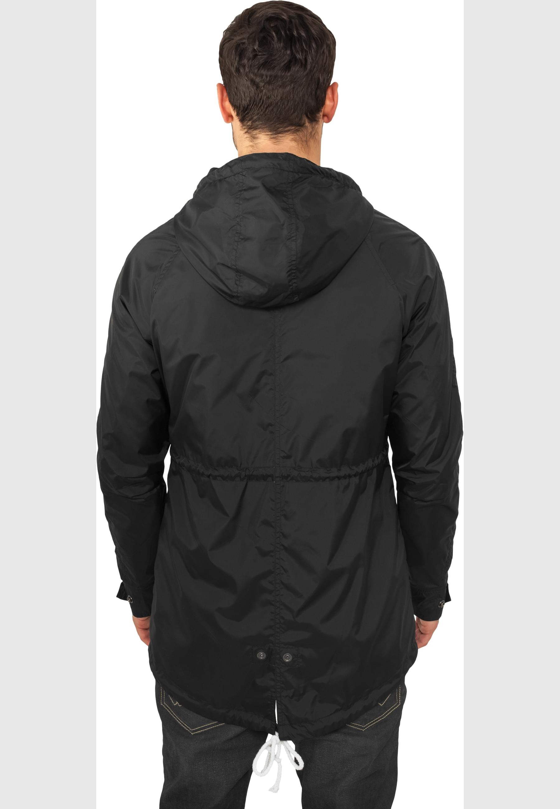 URBAN CLASSICS Allwetterjacke »Urban Classics Herren Long Nylon Windbreaker«, (1 St.), mit Kapuze