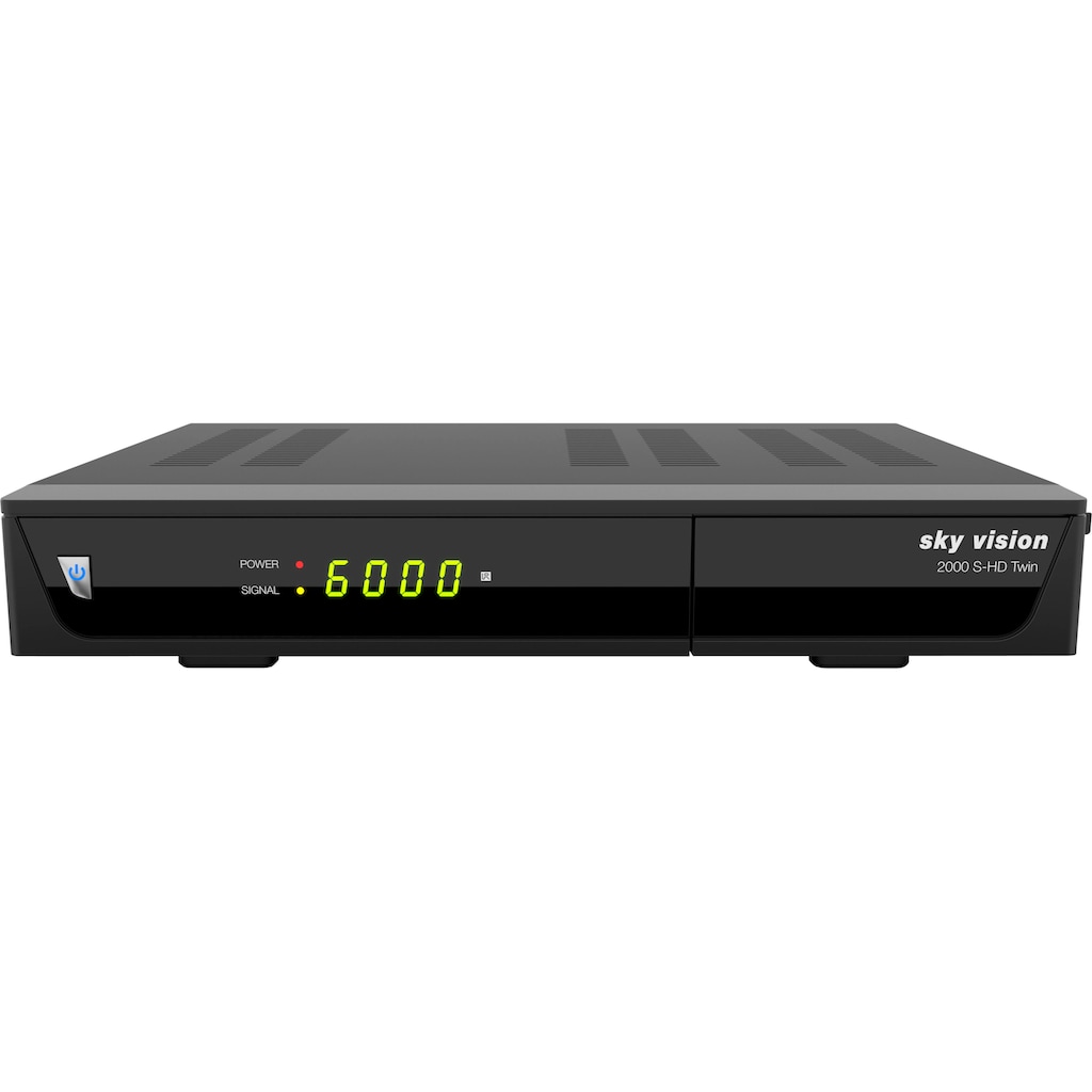 Sky Vision Satellitenreceiver »2000 S-HD Twin HDTV«, (LAN (Ethernet) USB-Mediaplayer-USB PVR Ready-EPG (elektronische Programmzeitschrift)