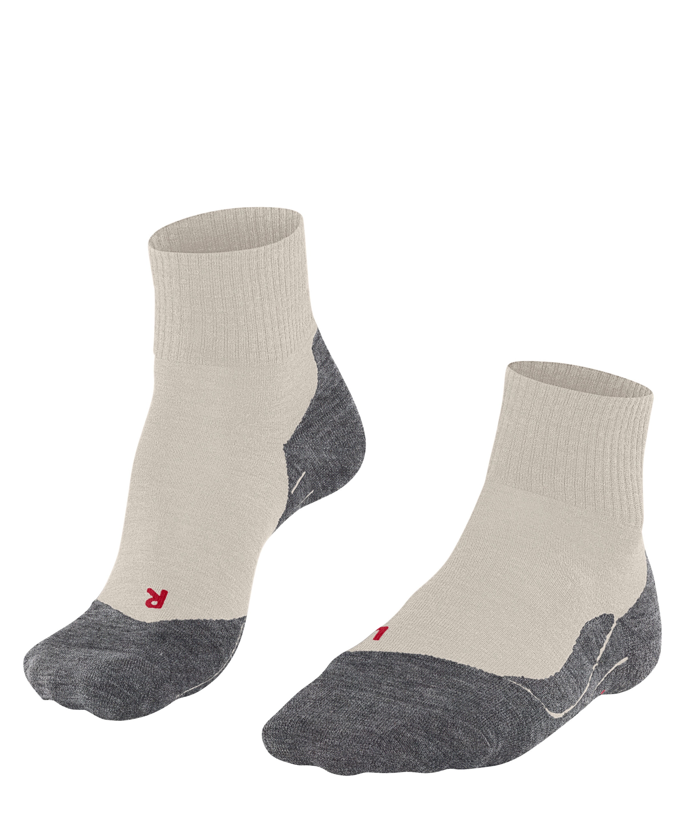 FALKE Damen Wandersocken "TK5 Wander Short", Gr. 37, grau, Materialmix, unifarben, Socken, für Freizeitwandern, knöchellange Form, mit flacher