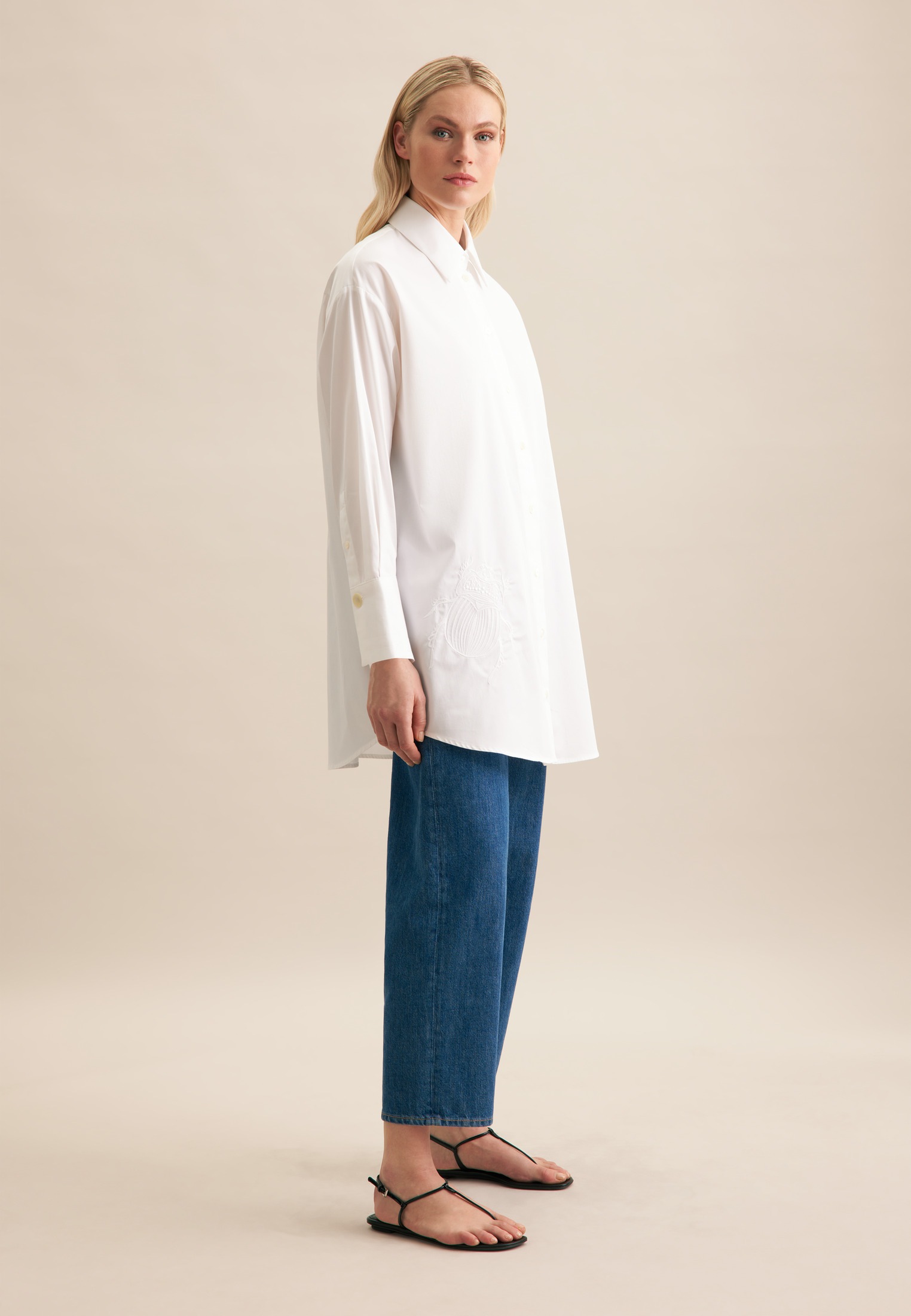 seidensticker Hemdbluse »Schwarze Rose« 1/1 Uni