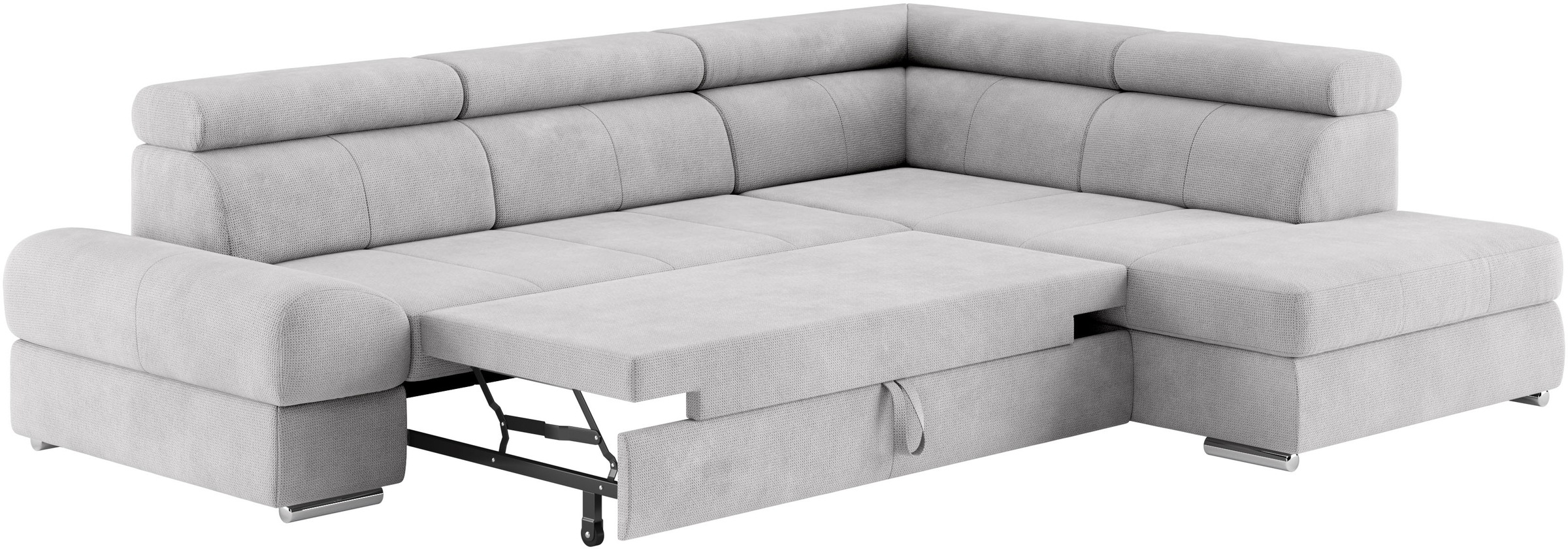sit&more Ecksofa »Broadway L-Form«, mit verstellbaren Kopfteilen, wahlweise mit Bettfunktion