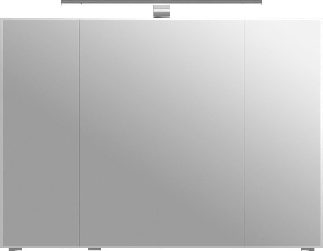 Saphir Spiegelschrank "6005 Sprint Badschrank, 3 Spiegeltüren, 6 Einlegeböden, 98 cm breit", inkl. LED-Beleuchtung, Türd
