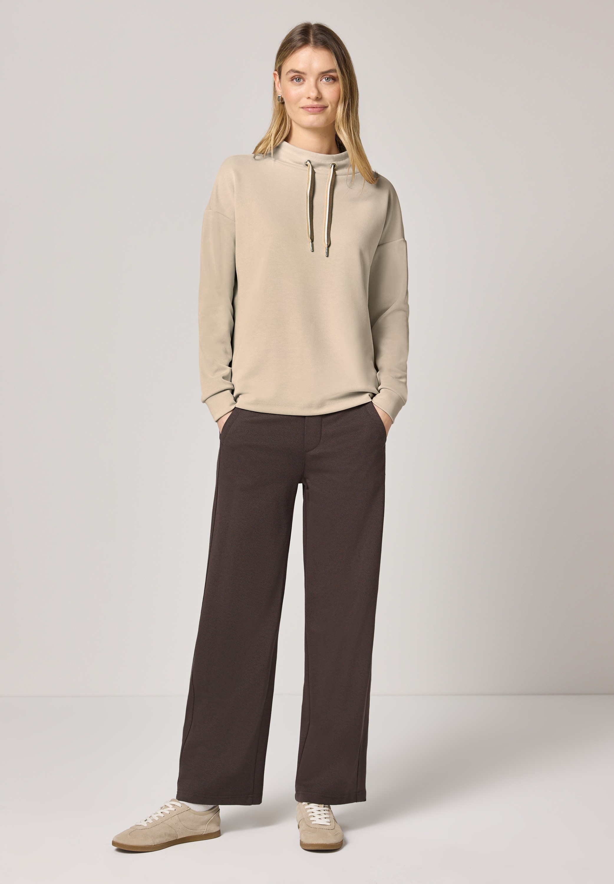 STREET ONE Langarmshirt im Silk Look