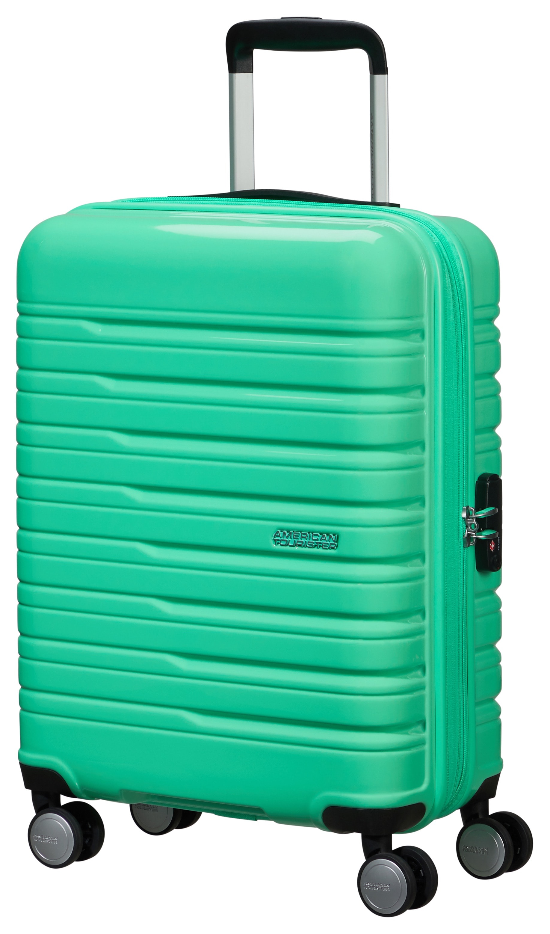 American Tourister Handgepäck-Trolley "FLASHLINE POP Suitcase 55", 4 Rollen, Handgepäck-Koffer Reisegepäck Koffer TSA-Za