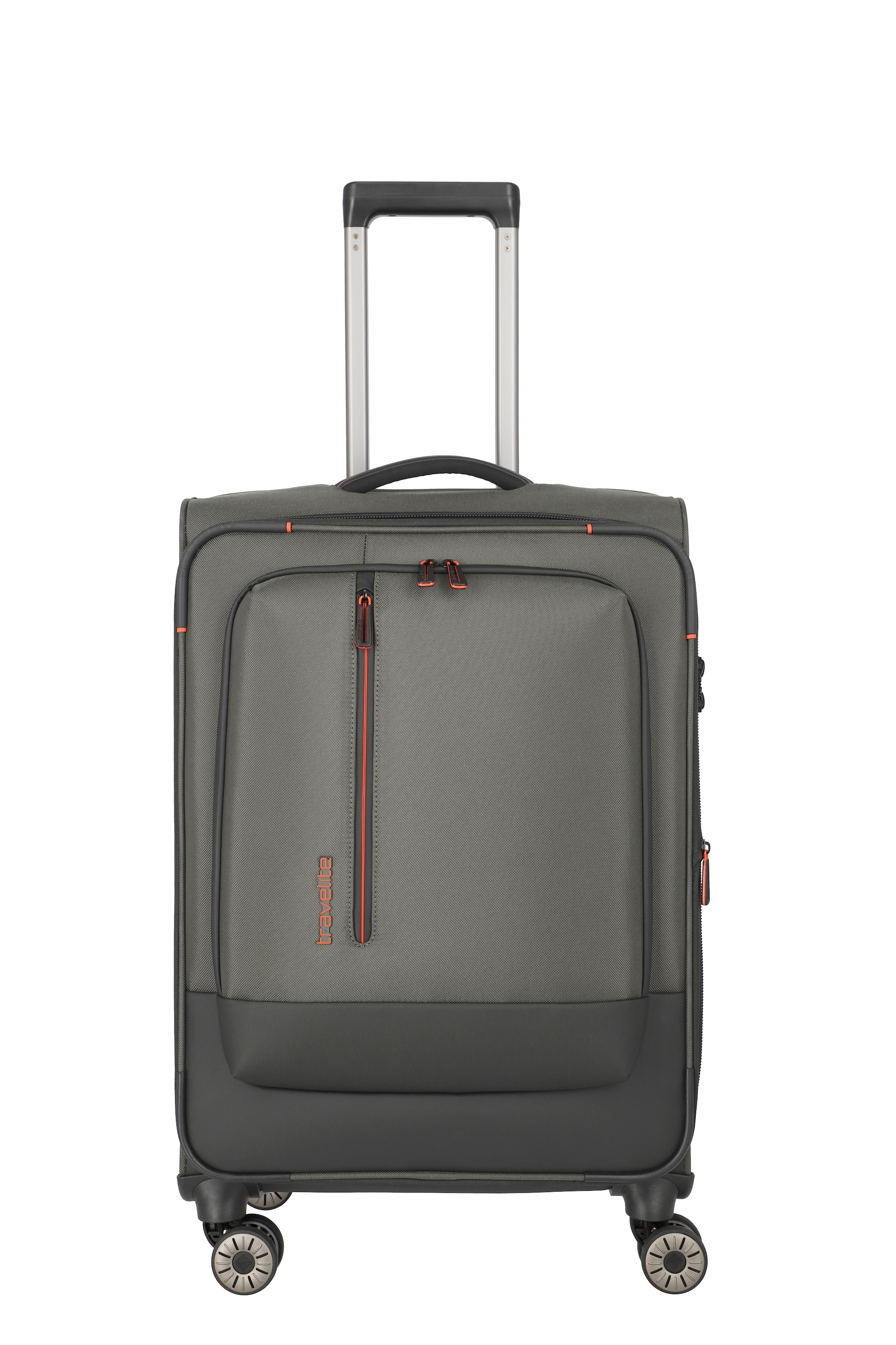 travelite Weichgepäck-Trolley "CROSSLITE Reisekoffer Weichgepäck" 61 l 4 Rollen Koffer, mit TSA-Schloss, wasserabweisendes Material