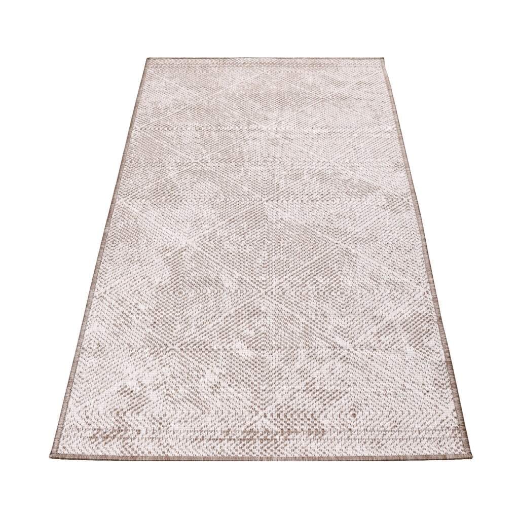 Carpet City Outdoorteppich »DUO RUG 5845« rechteckig 5 mm Höhe Wendeteppich Wetterfest In- & Outdoor, Balkon, Terrasse, Wohnzimmer